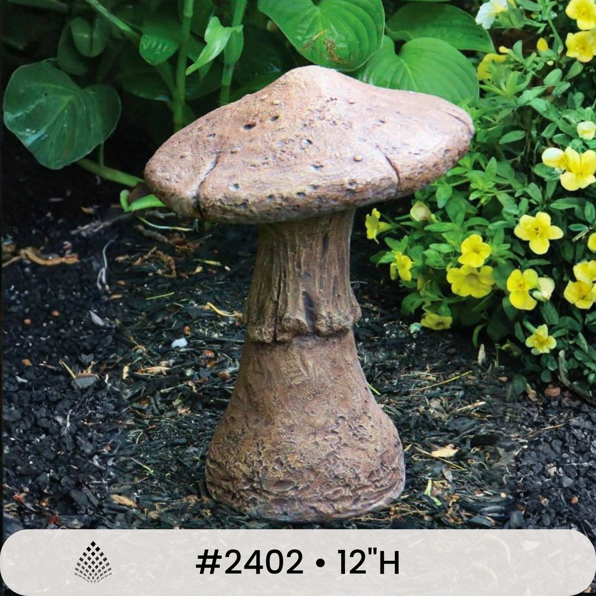 Kennett Mushroom Concrete Garden Statues - Massarellis