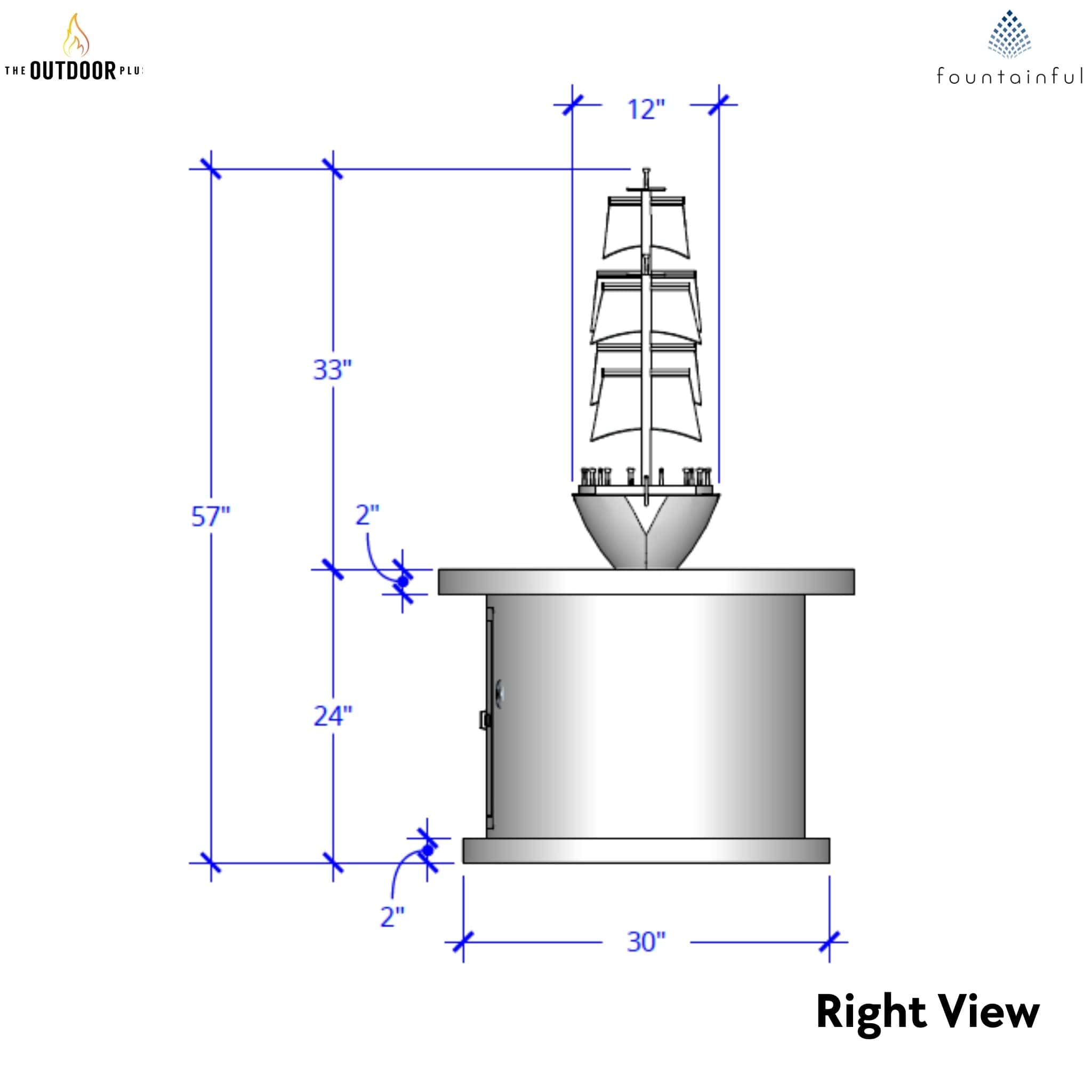 La Pinta Steel Gas Fire Table - Outdoor Plus