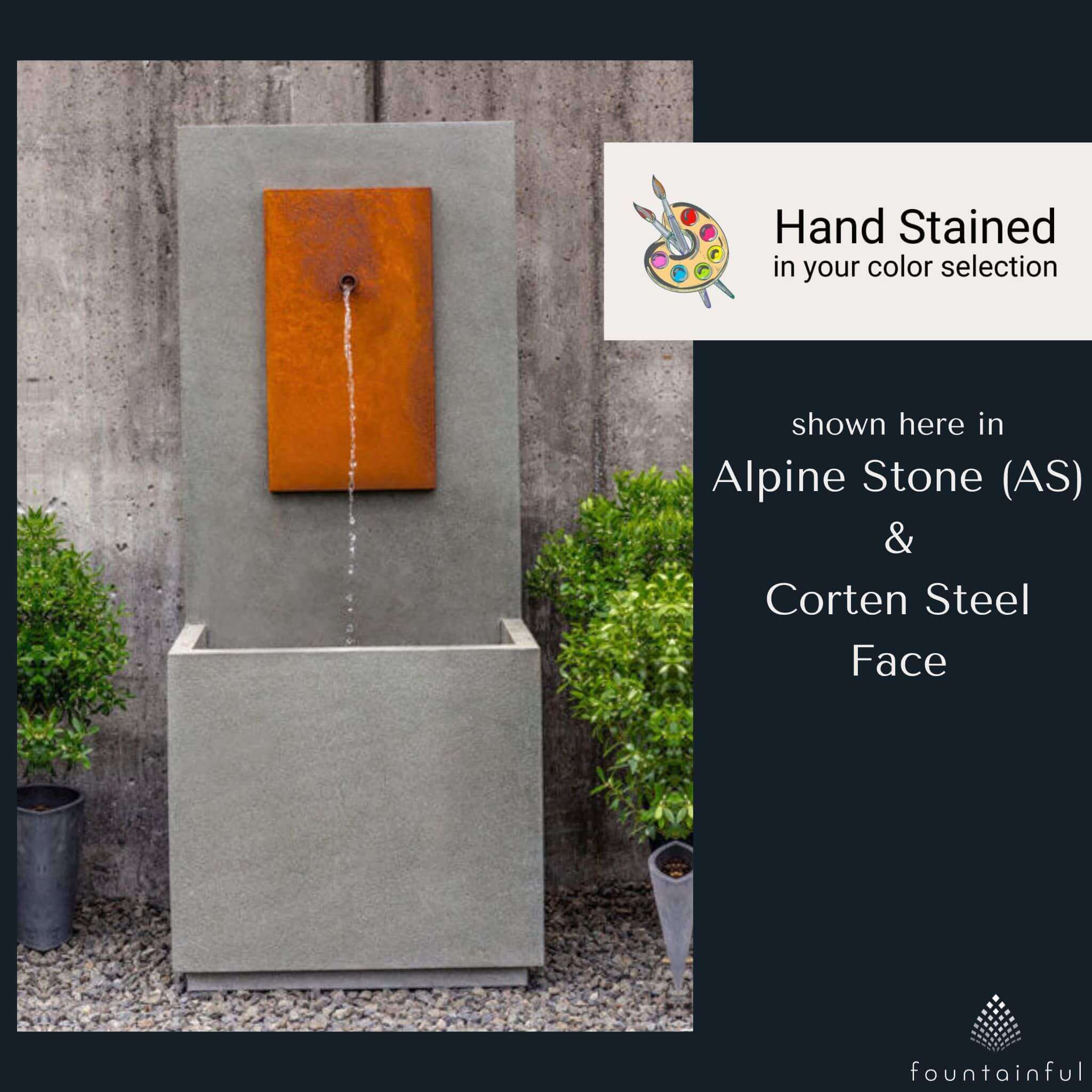 The MC 1 Concrete Wall Fountain - Campania