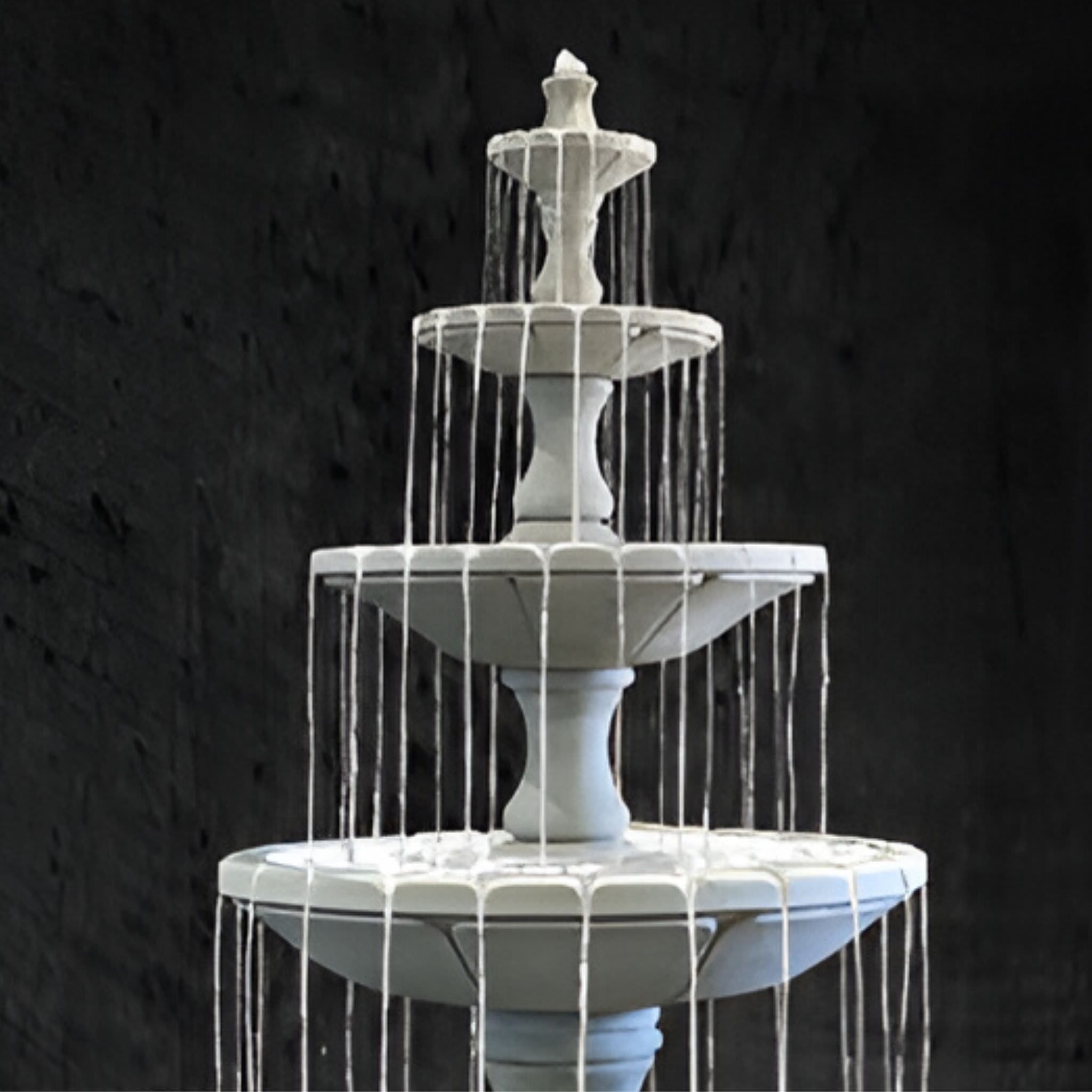 Monaco Medium 4-Tier Concrete Pond Fountain - Fiore #LG169FMR