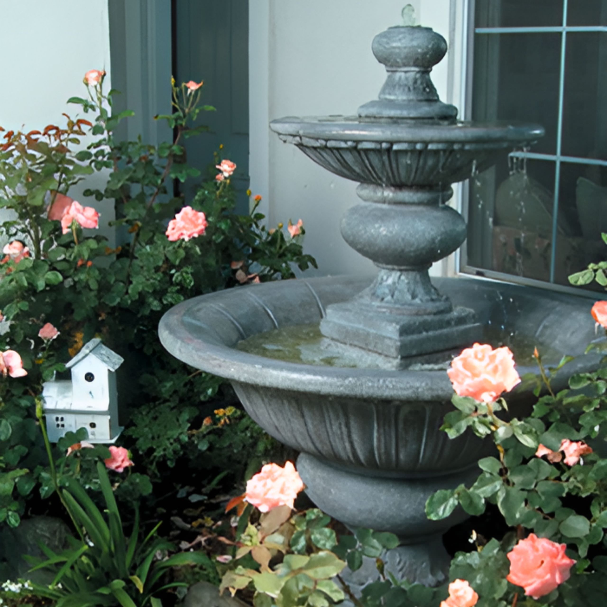 Formal 2-Tier Garden Fountain - Fiore #2072