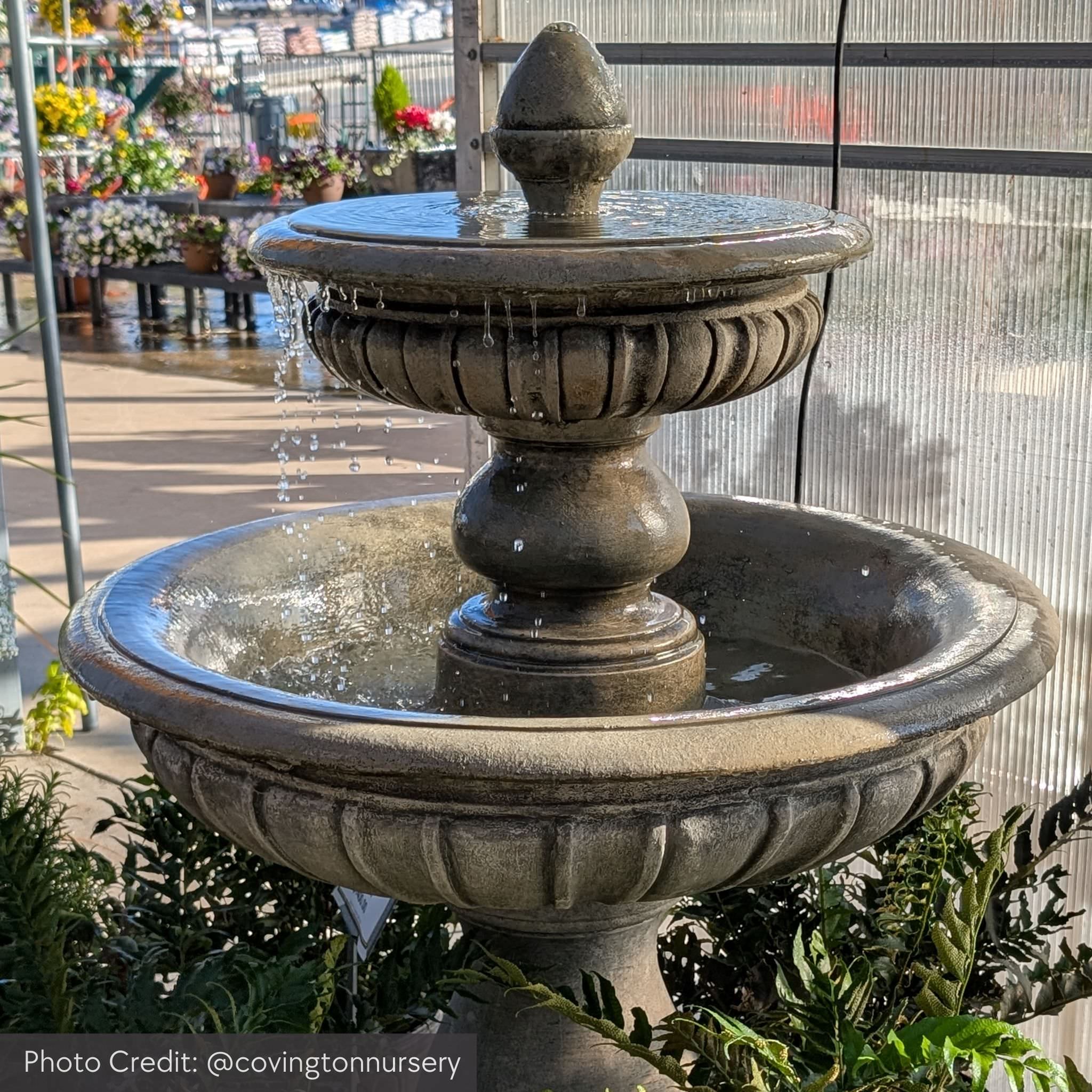 Longvue 2-Tier Concrete Fountain - Campania