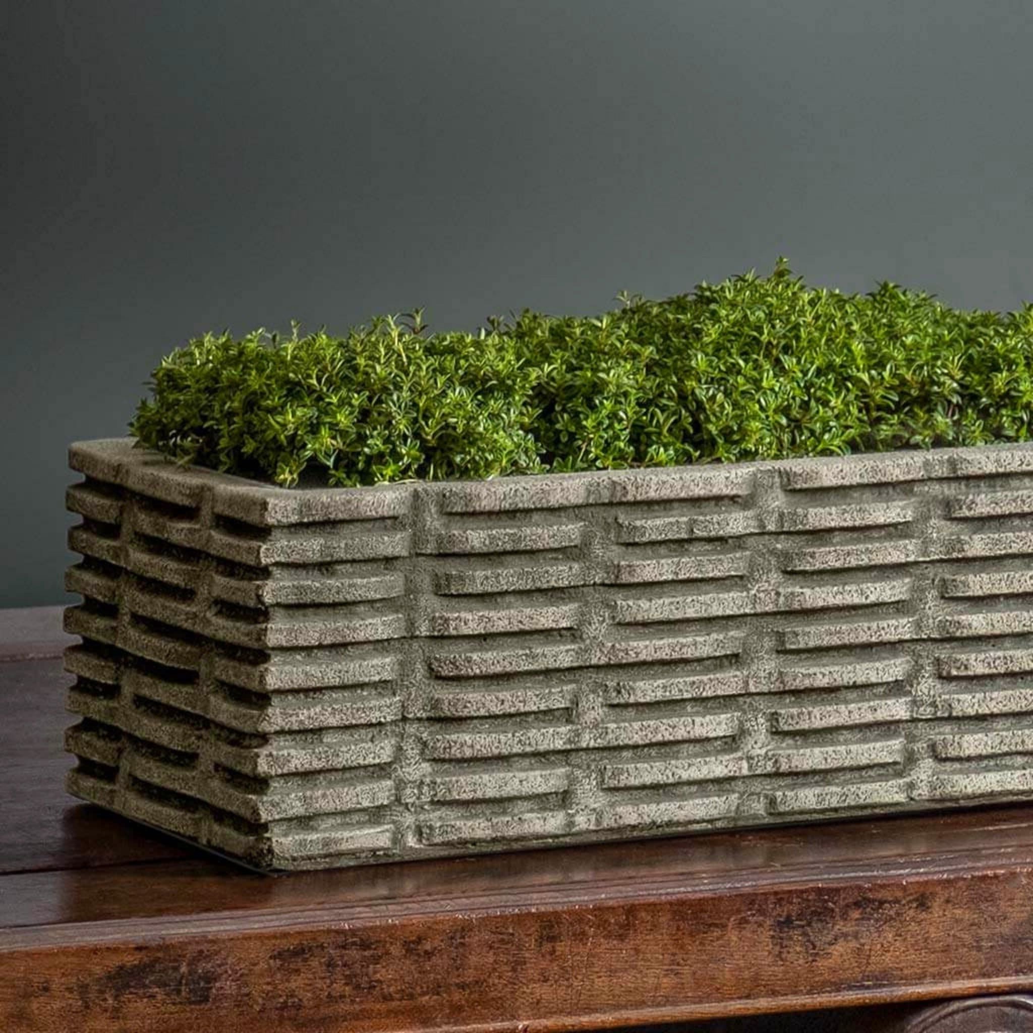 Weft "Woven" Concrete Box Planters - Campania
