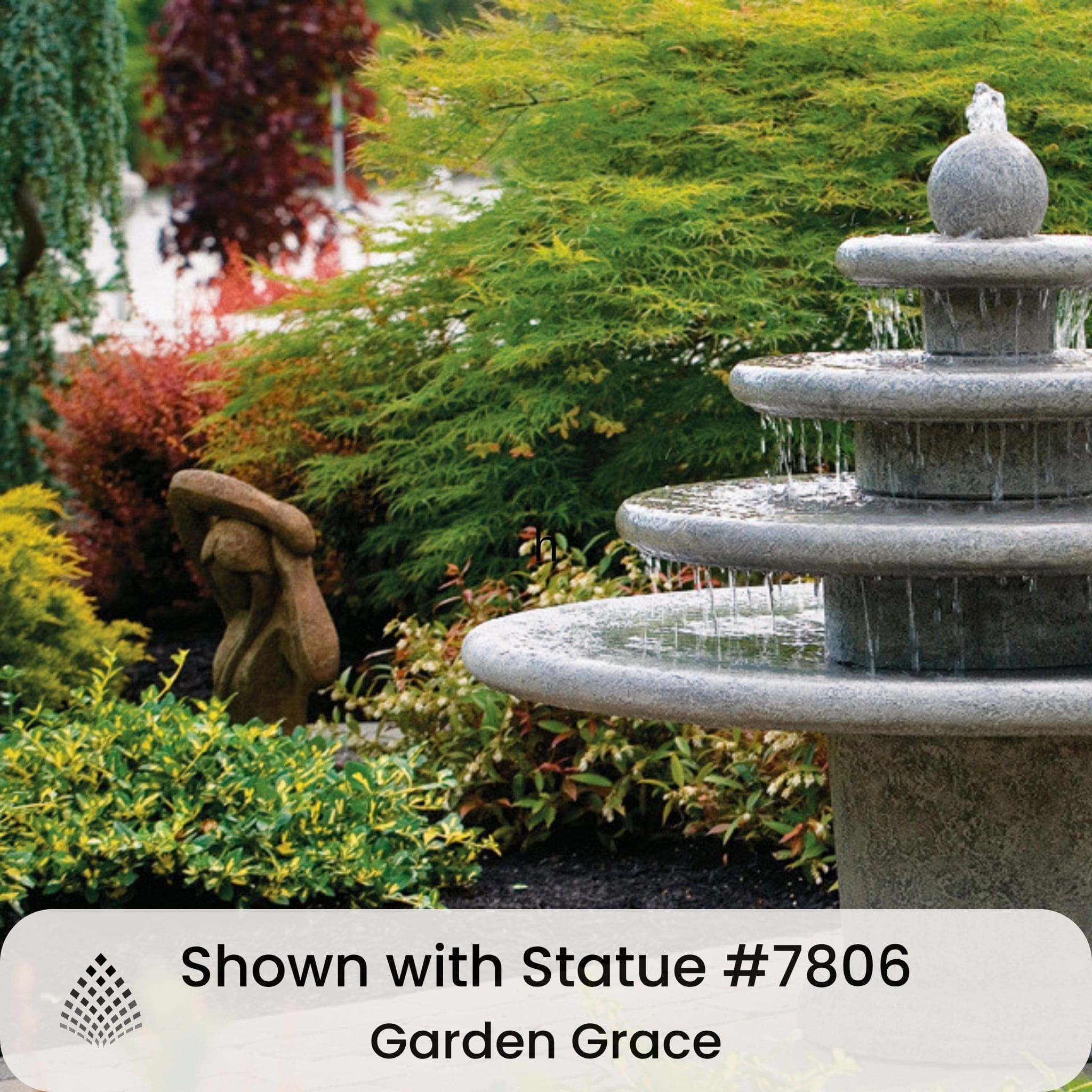 Gozo Sphere 4-Tier Concrete Fountain - Massarellis #3622