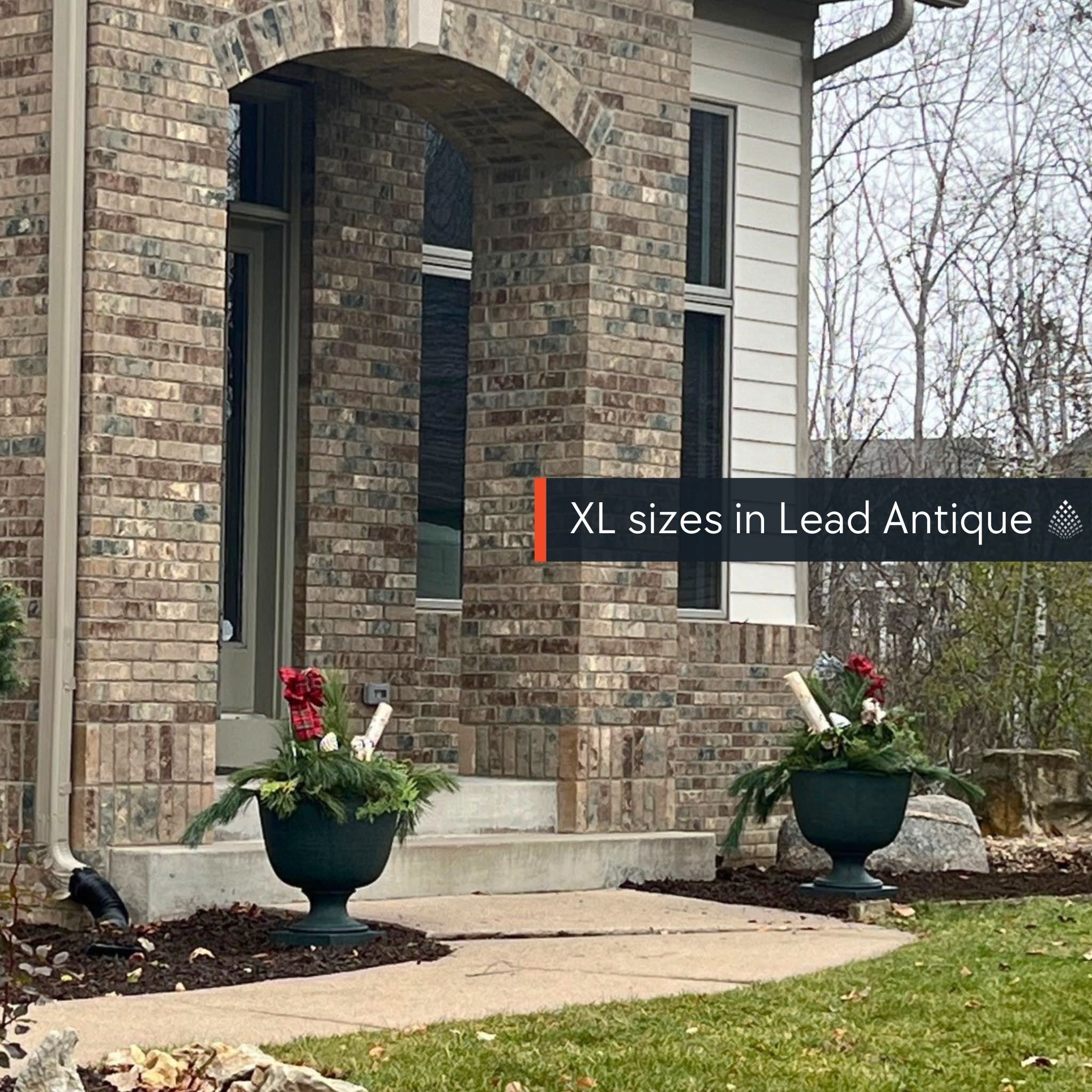 Hampstead Concrete Urn Planters - Campania