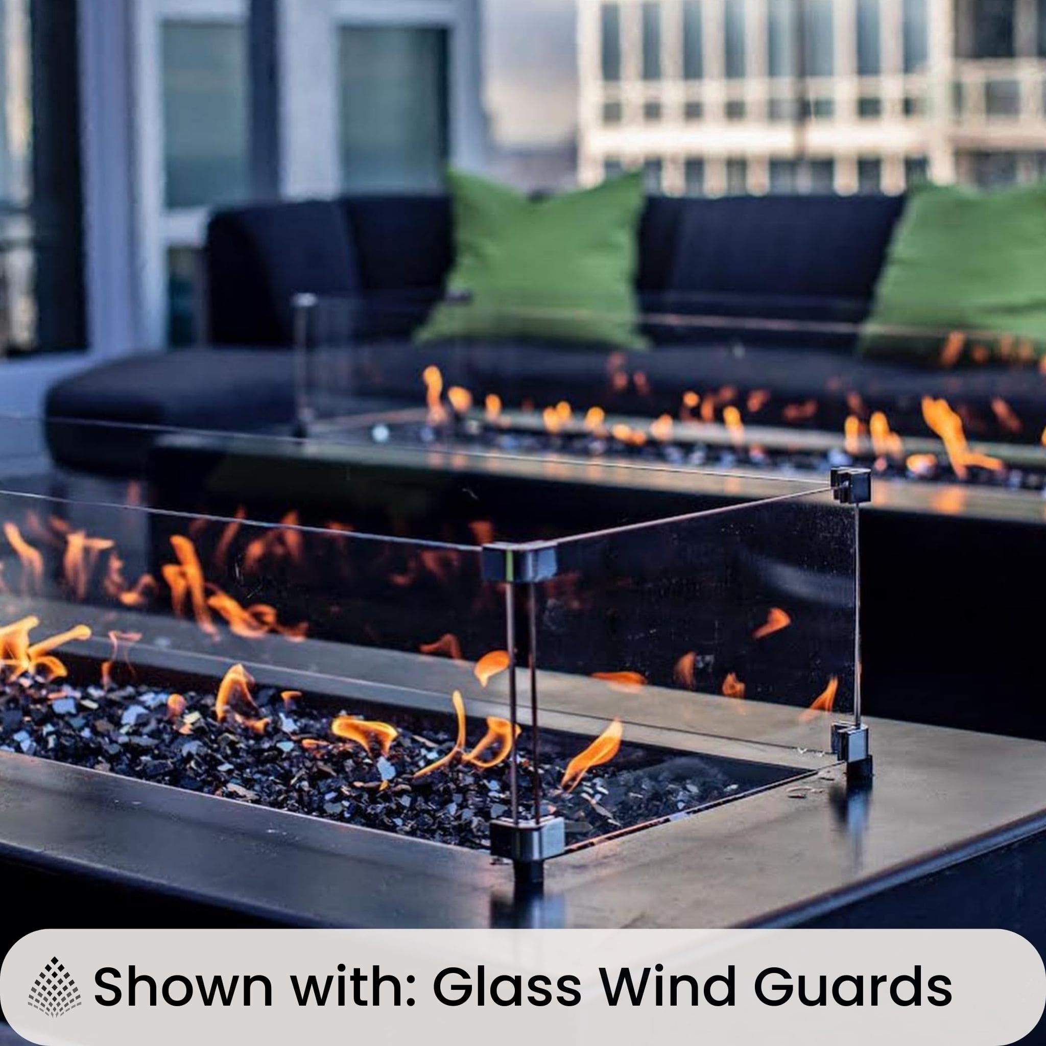 Del Mar Concrete Gas Fire Pit - The Outdoor Plus