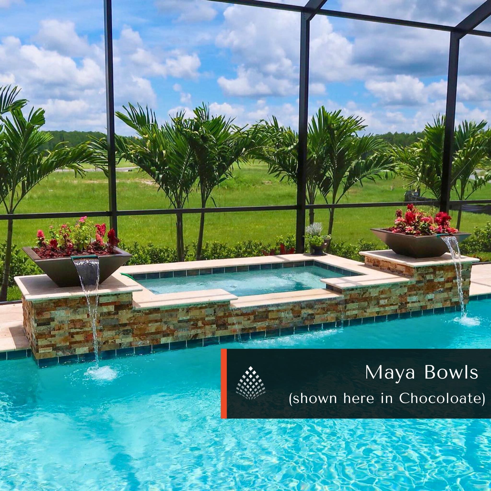 "Maya" Concrete Planter & Water Bowl - The Outdoor Plus