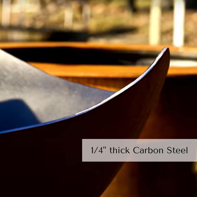 "Saturn" Gas Fire Pit in Steel - Fire Pit Art