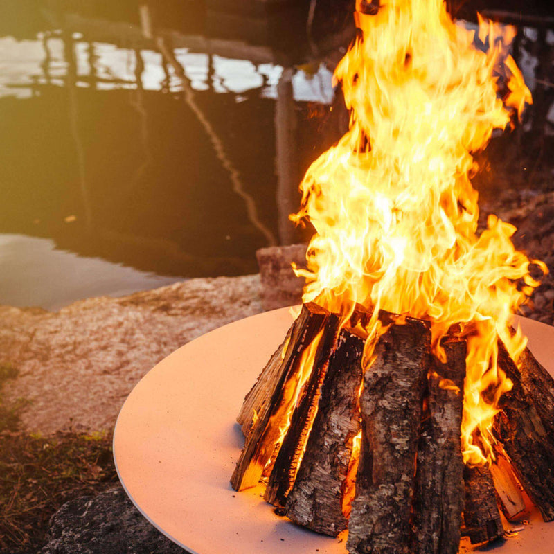 "Bella Vita" Series Wood Burning Fire Pit in Steel - Fire Pit Art