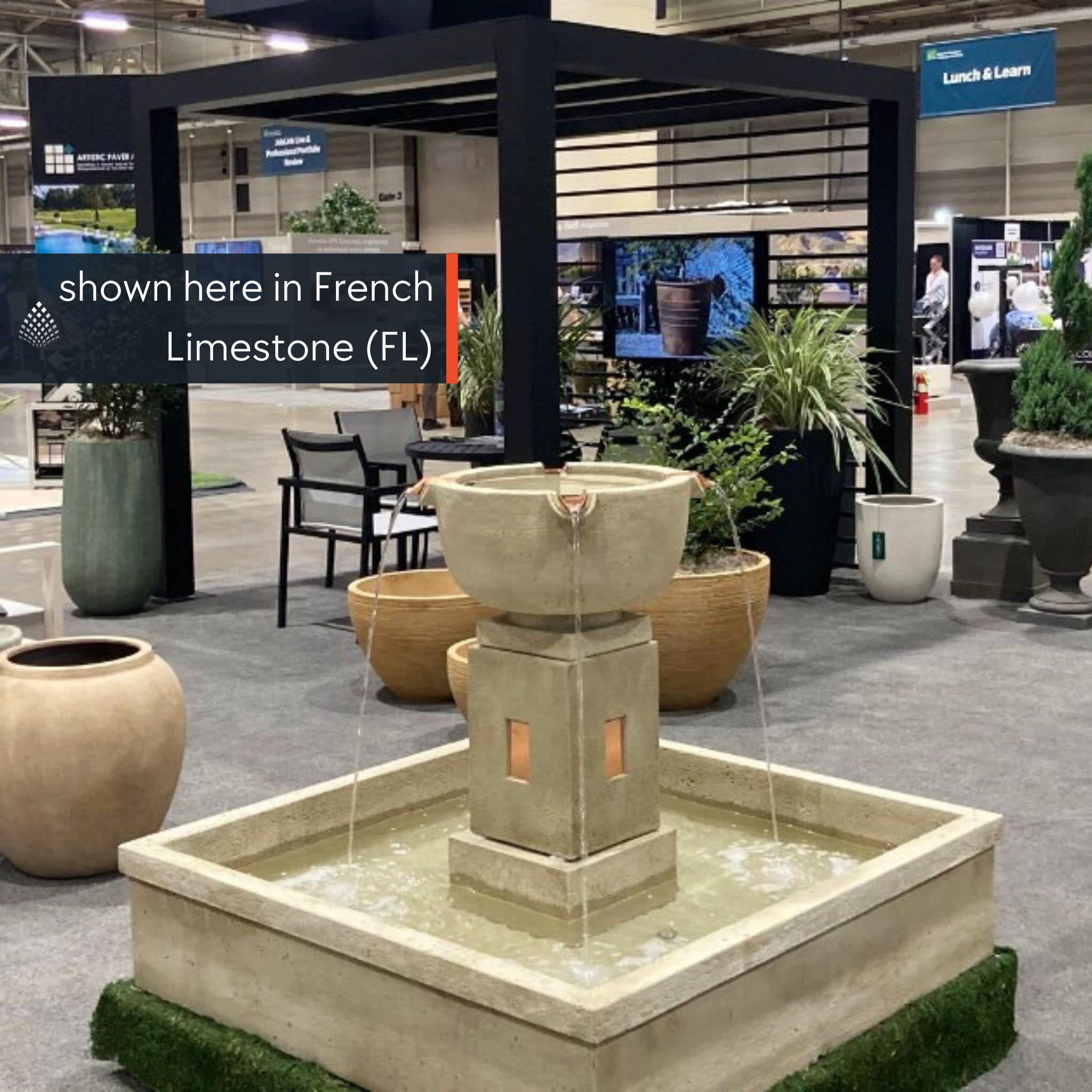 Edo Concrete Spillway Fountain - Campania #FT418
