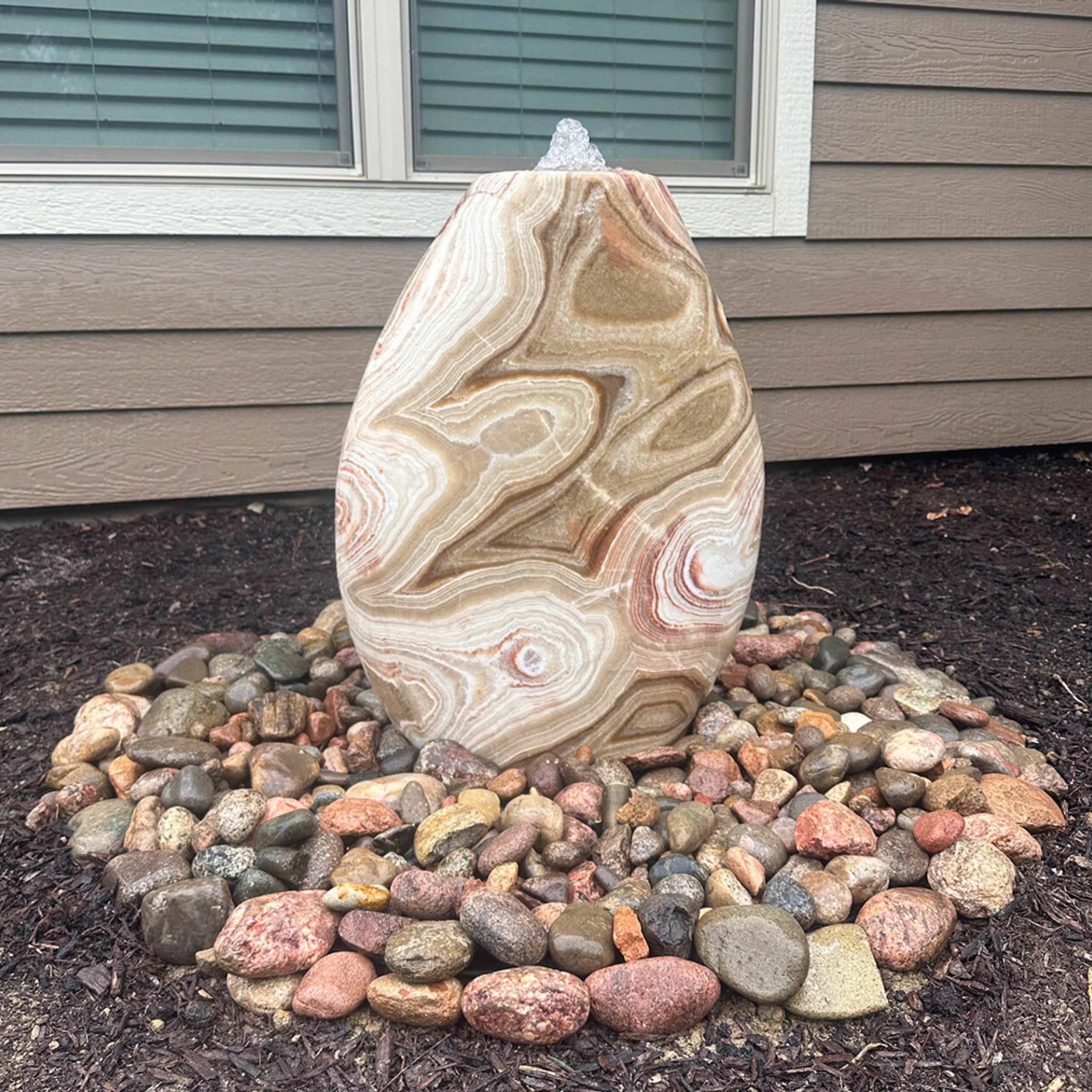 Red Onyx Almond Fountain - Complete Kit - Blue Thumb