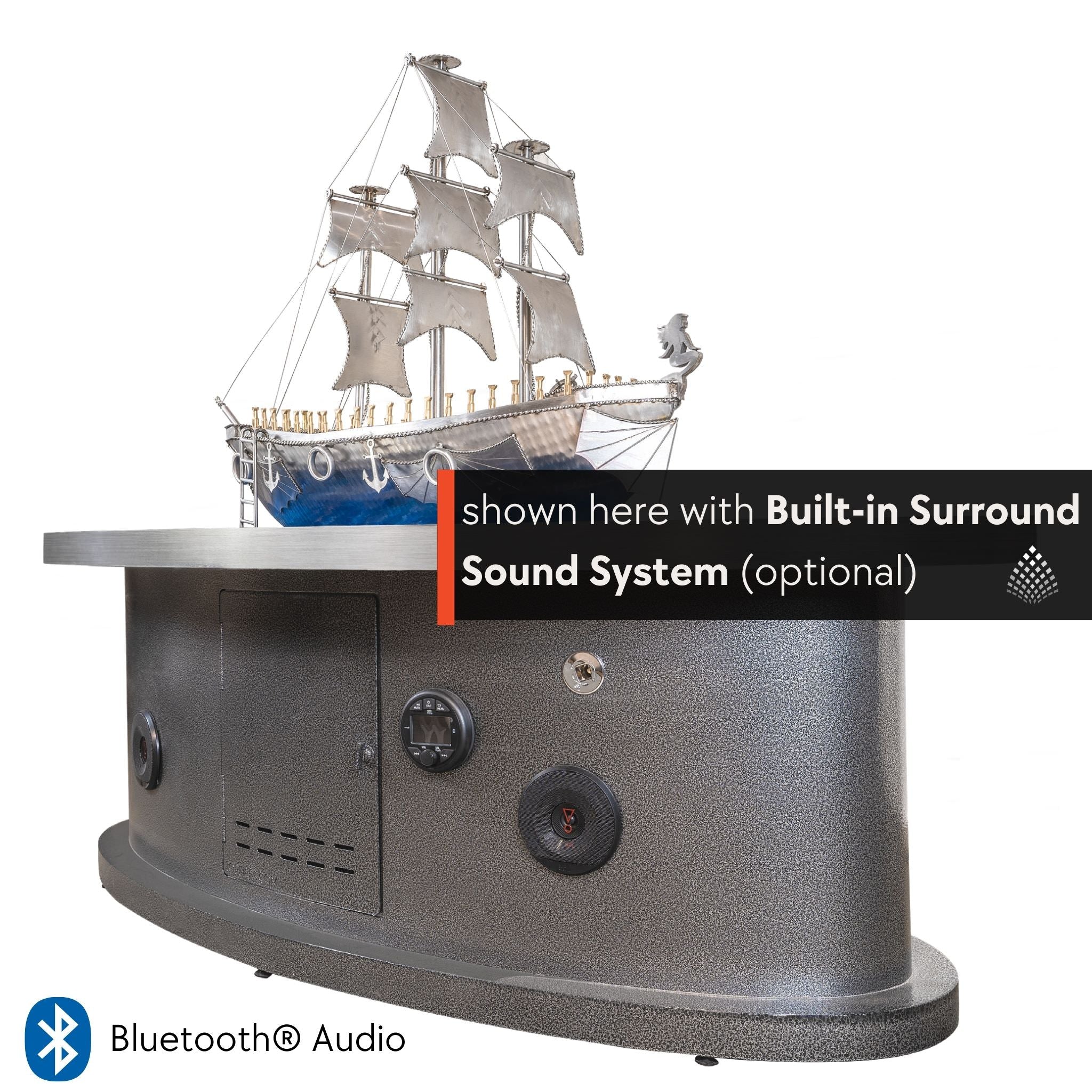 La Pinta Steel Gas Fire Table - Outdoor Plus