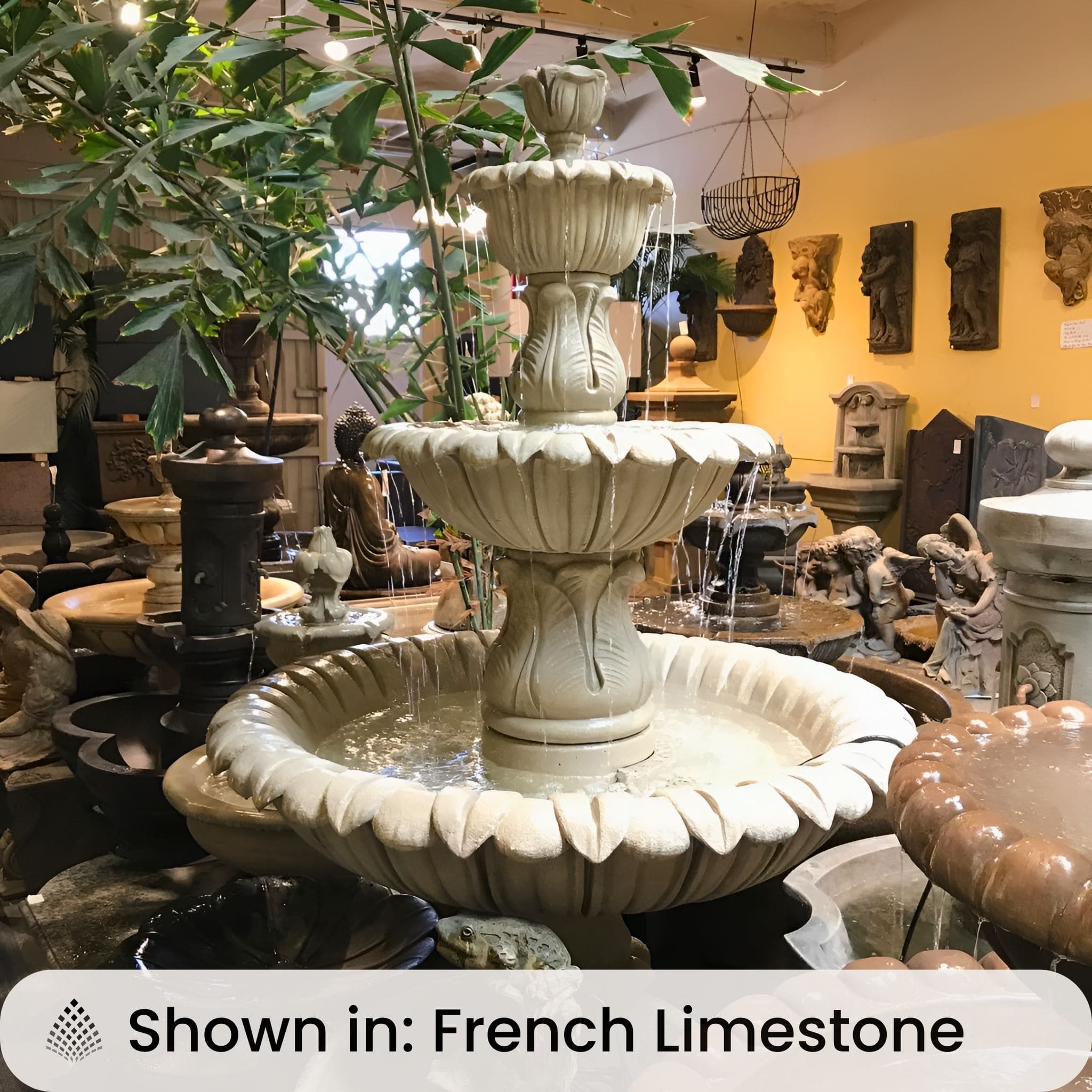 Calanthia 3-Tier Concrete Fountain - Giannini #1679