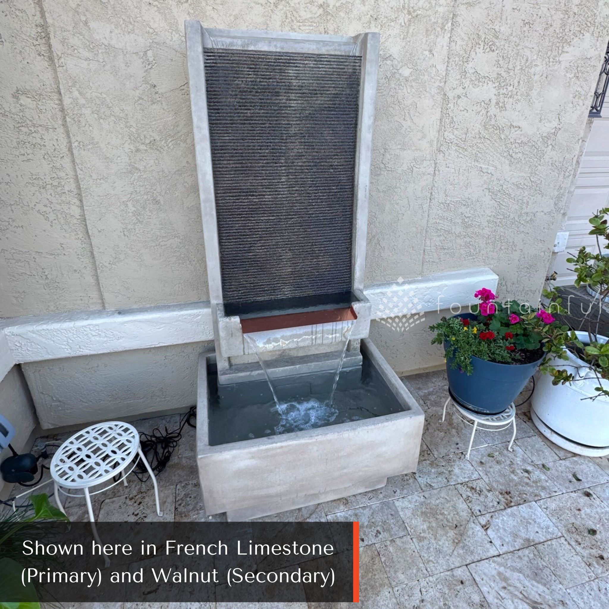 Brentwood Concrete Wall Fountain TALL - Giannini #1764