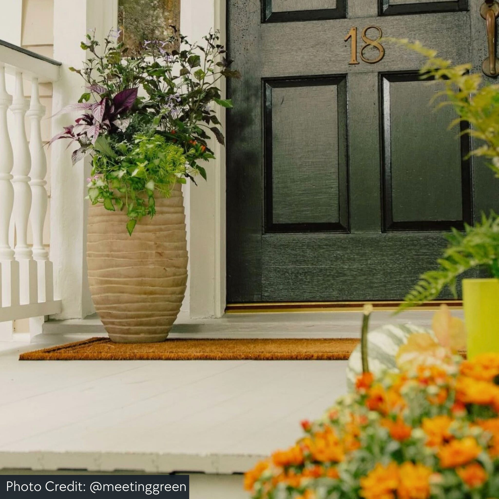 Ipanema Tall Set of 2 Antico Terra Cotta Planters - Campania #6811