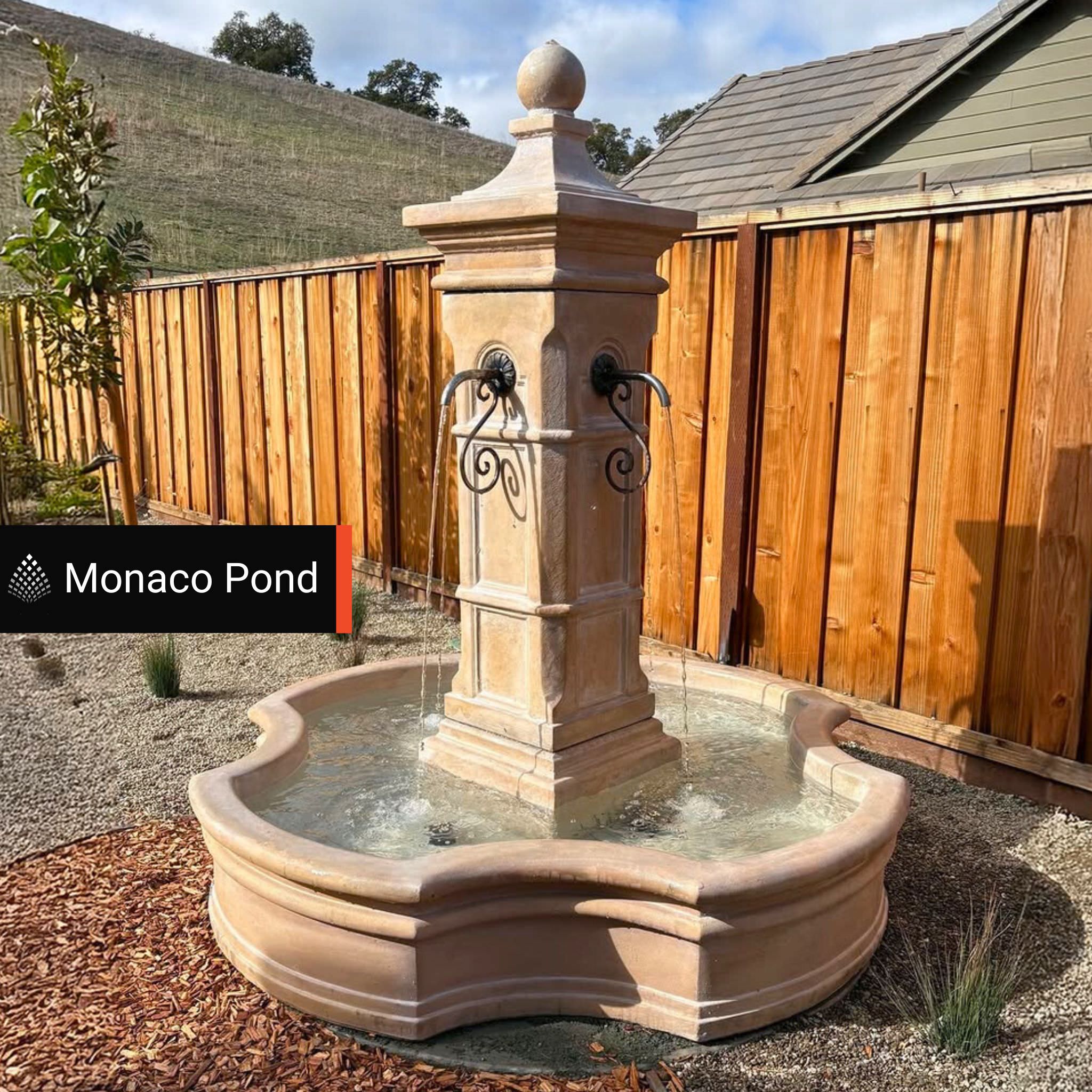 Aquitaine Concrete Pond Fountain - Giannini