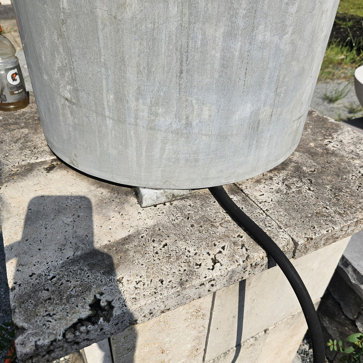 Concrete Column Gas Fire Pit - Complete Kit