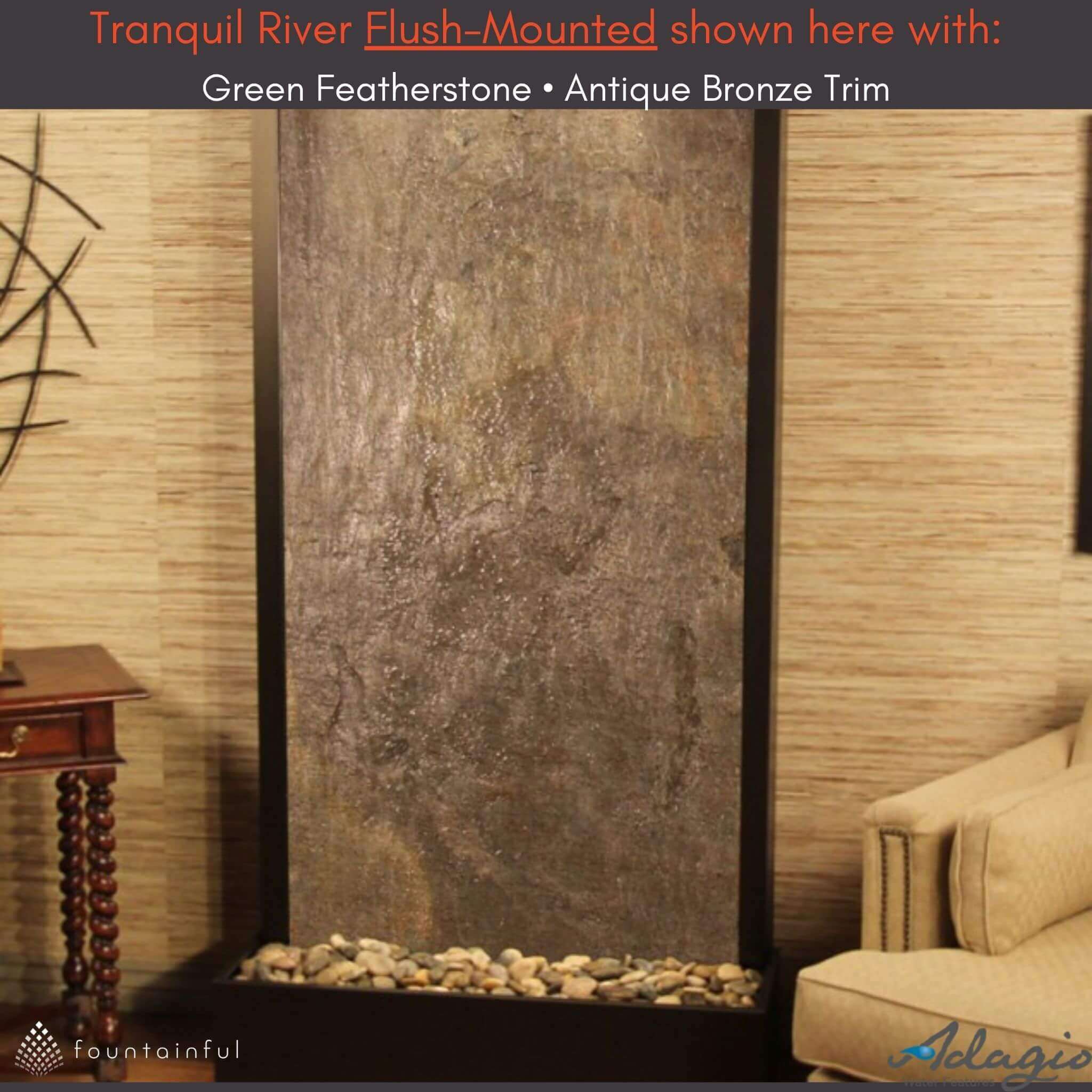 Tranquil River Water Wall Fountain Indoor/Outdoor - Adagio