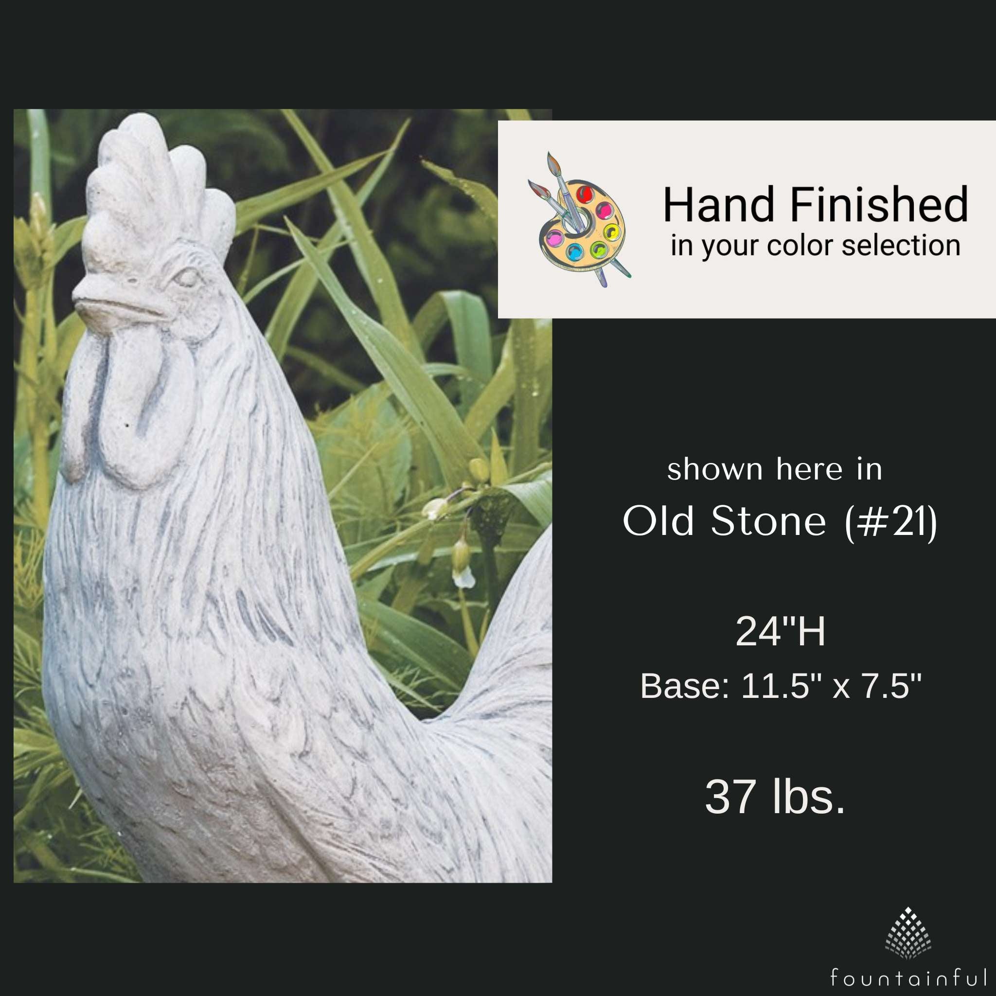 Massarelli's Rooster Garden Statue - Thumbnail 3