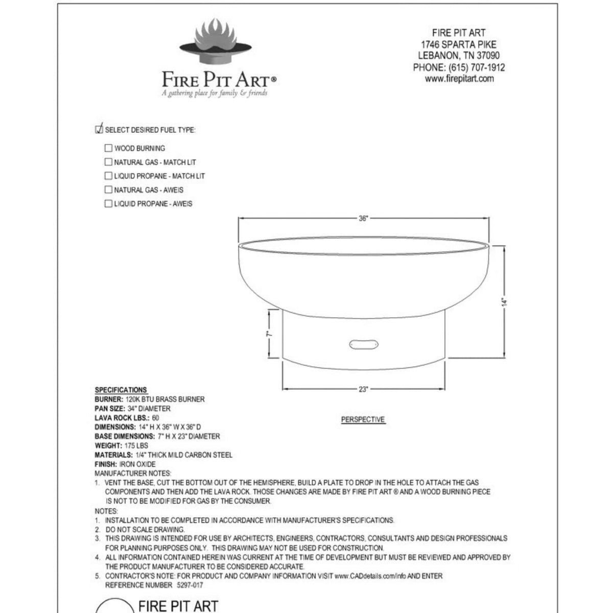 Low Boy Gas Fire Pit in Steel - Fire Pit Art