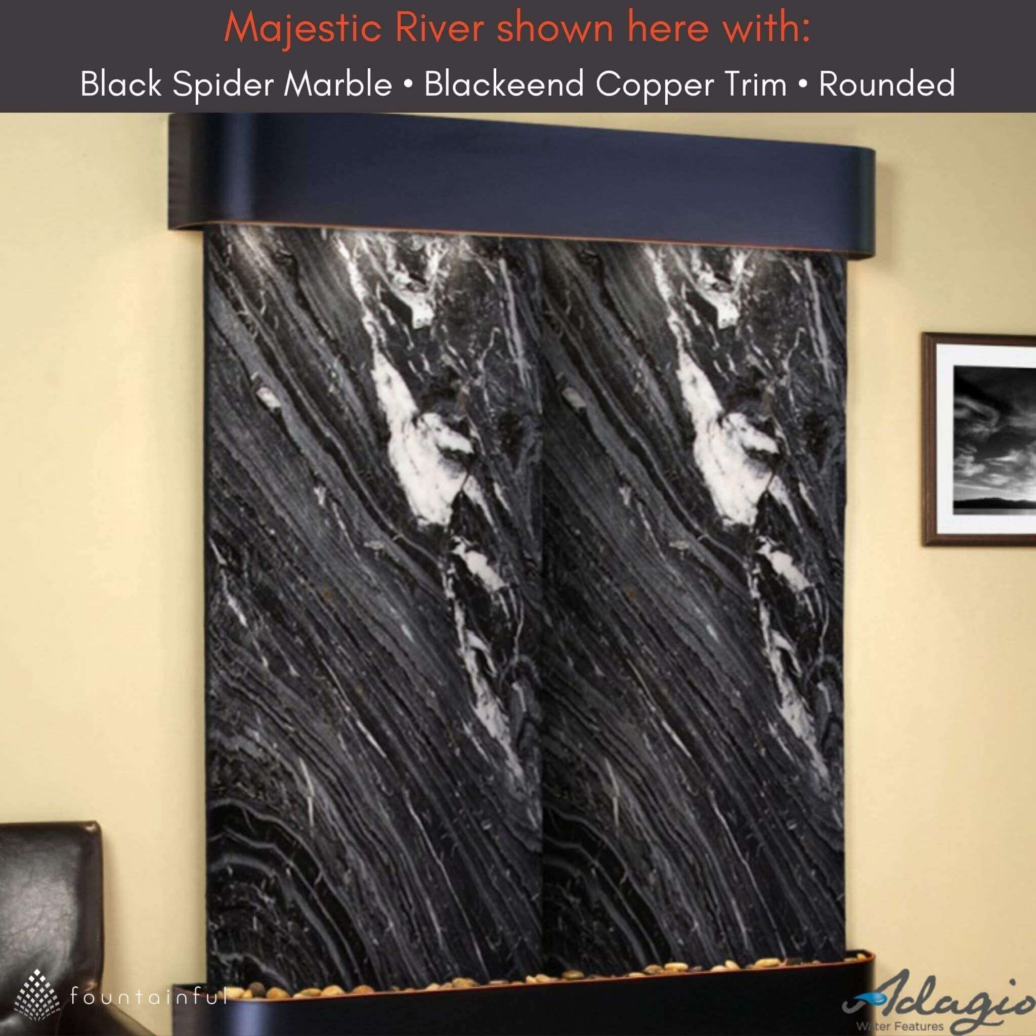 Adagio Majestic River Indoor Wall Fountain