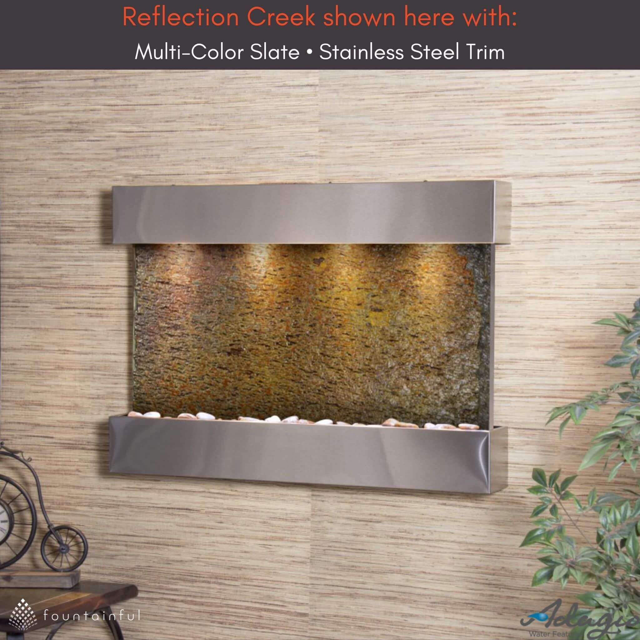 Adagio Reflection Creek Indoor Wall Fountain
