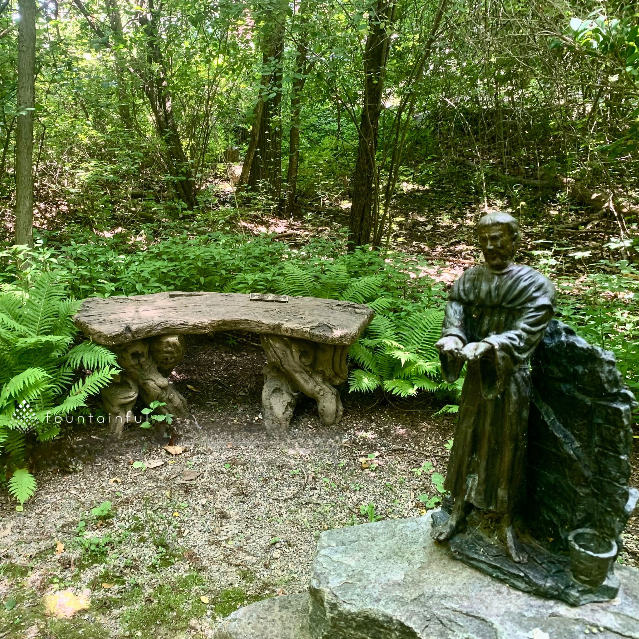 "Timber" Concrete Garden Bench - Massarellis #4860