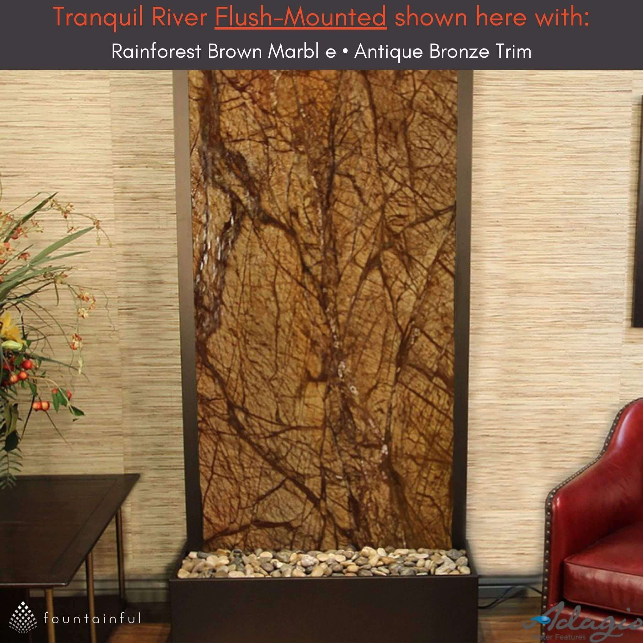 Tranquil River Water Wall Fountain Indoor/Outdoor - Adagio