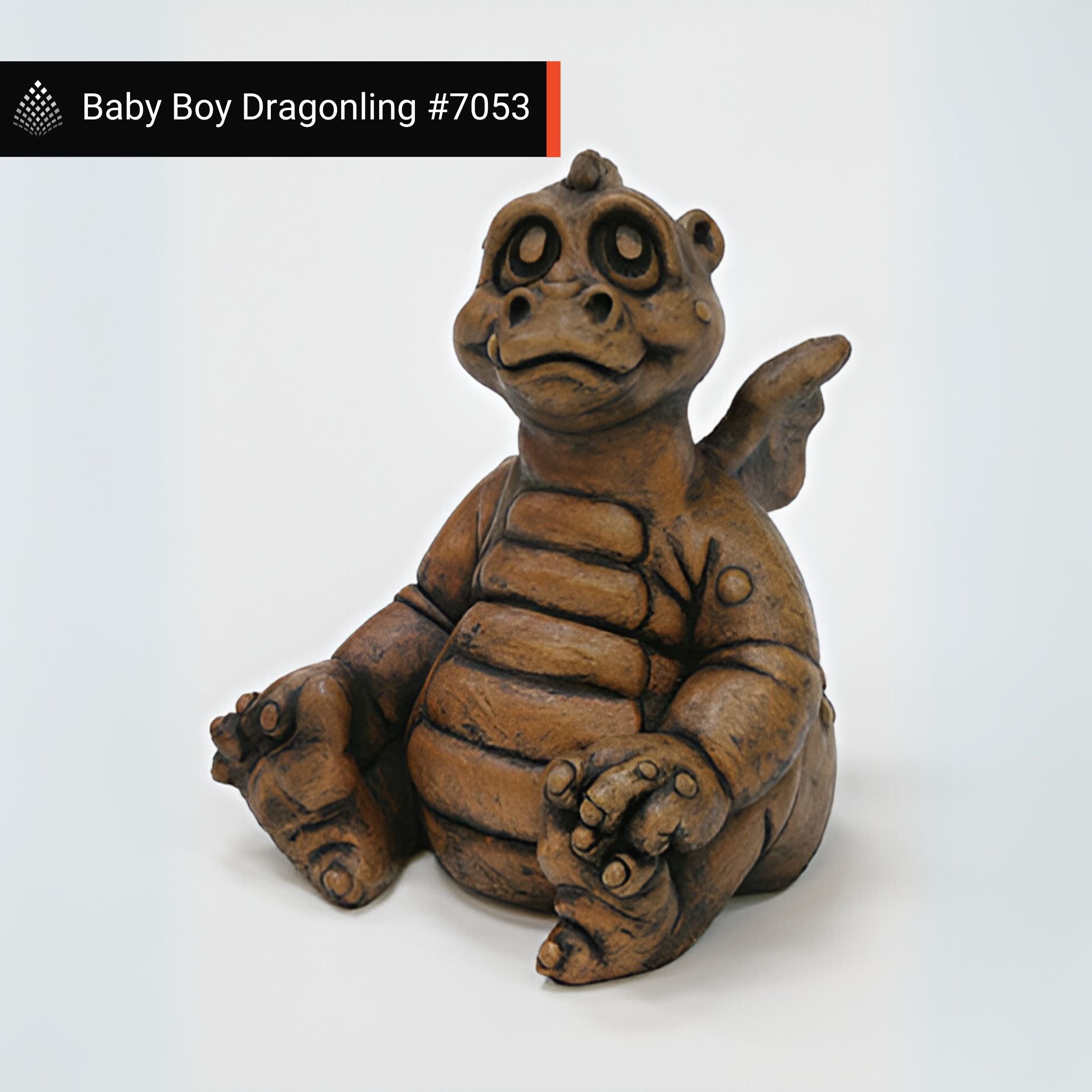 Dragonling Family Concrete Garden Statues - Fiore