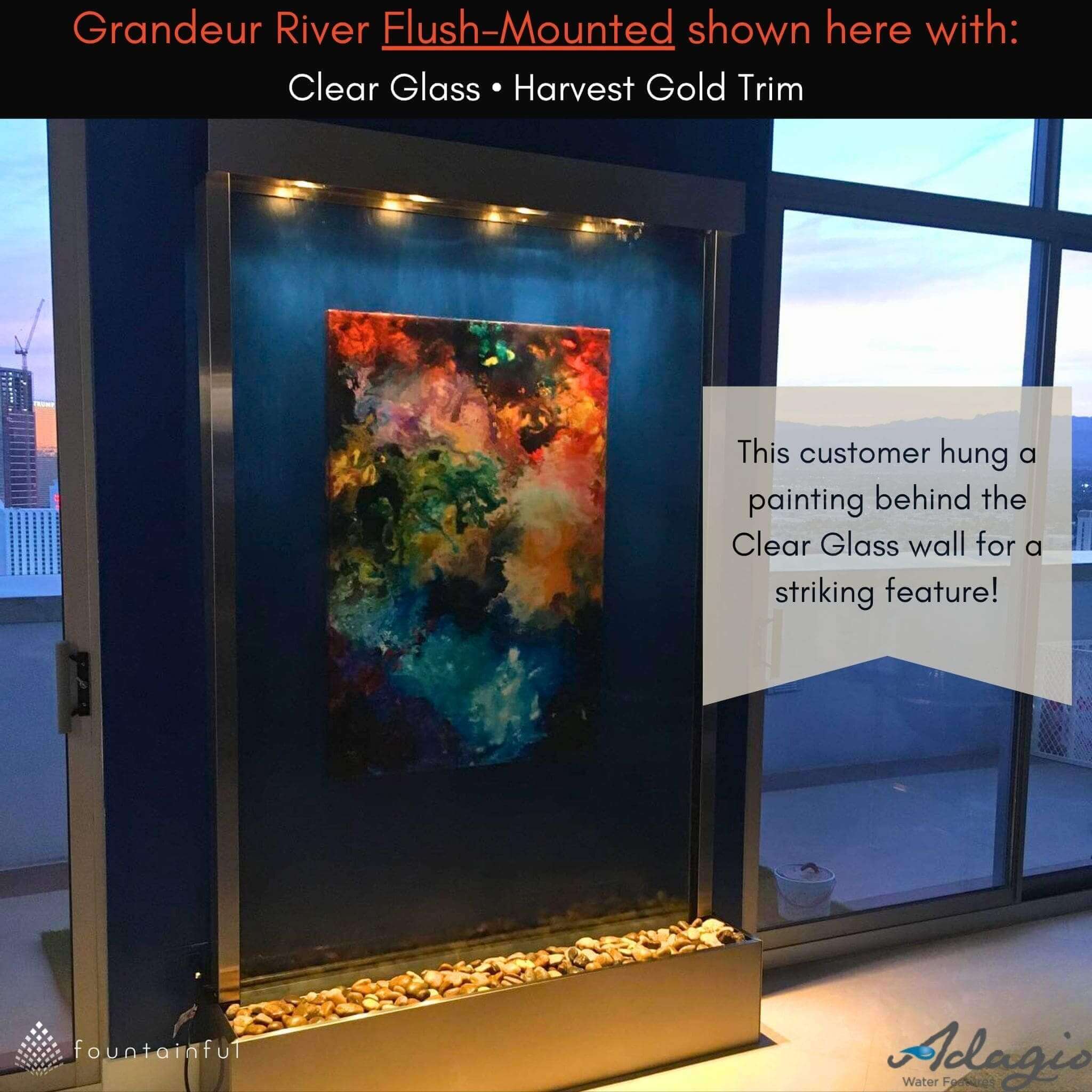 Grandeur River Freestanding Water Wall Fountain - Thumbnail 3