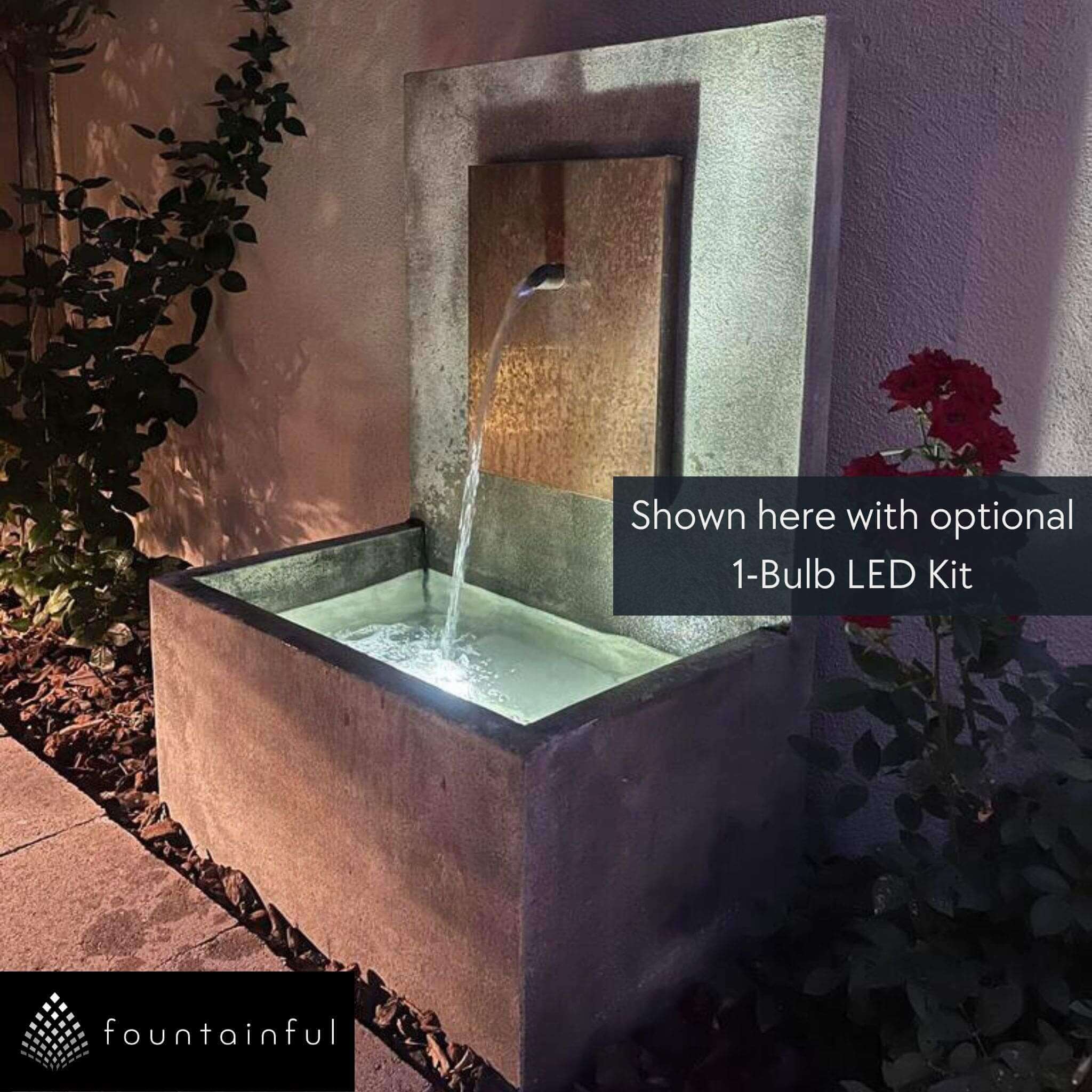 The MC 2 Concrete Wall Fountain - Campania
