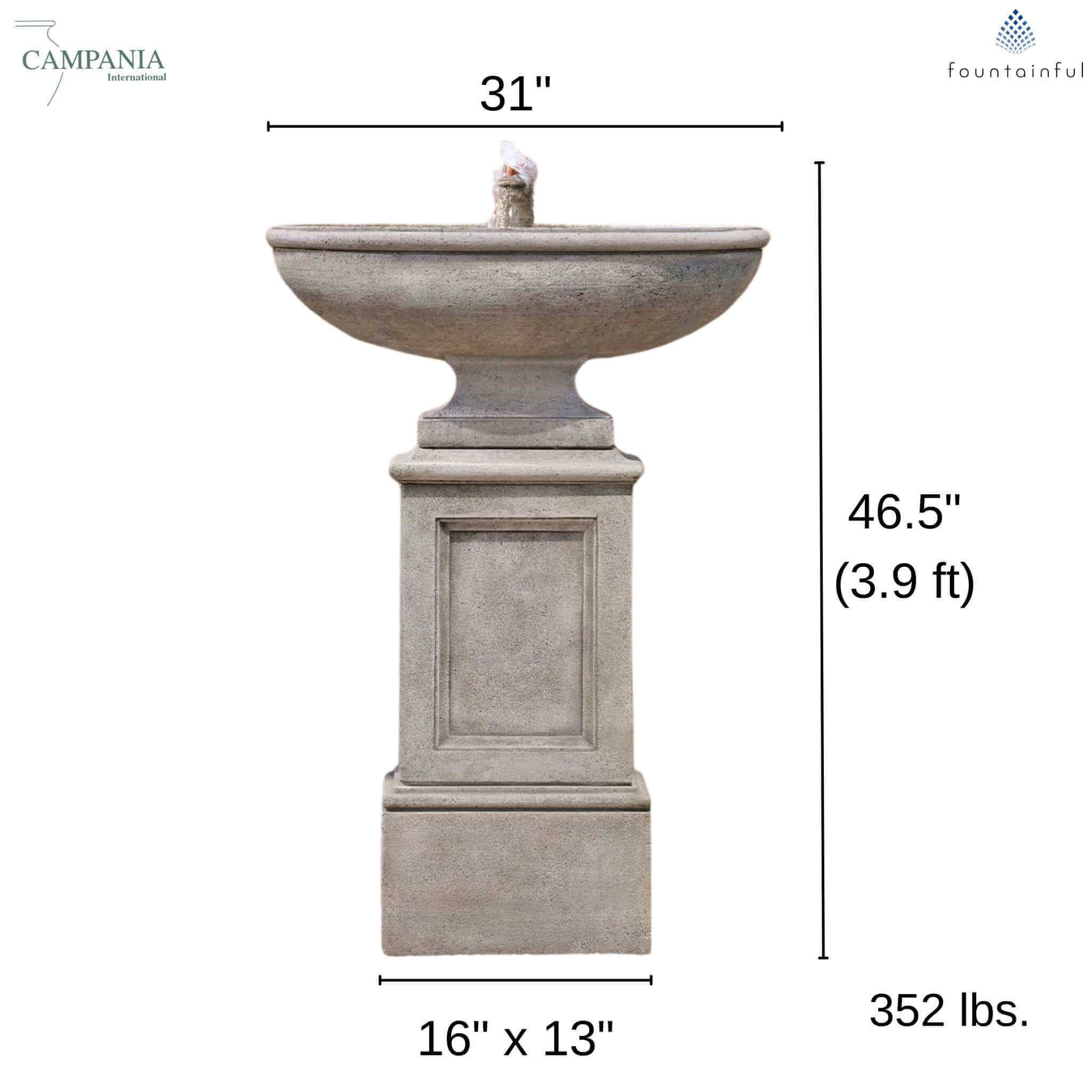 Gramercy Concrete Fountain - Campania #FT419