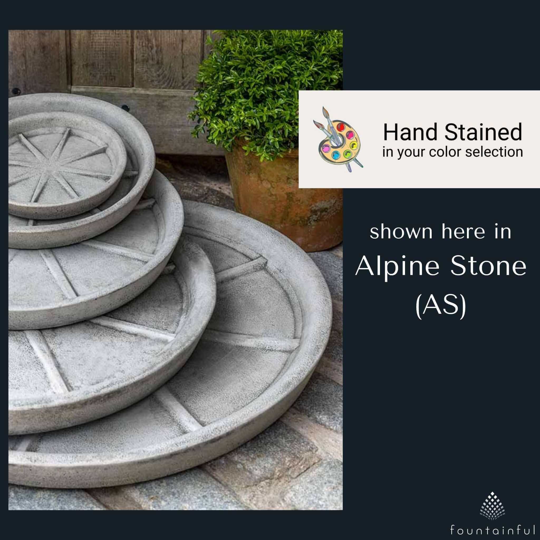 concrete plant saucer Small Campania Plant Saucers, 8 Inch / Alpine Stone (AS)