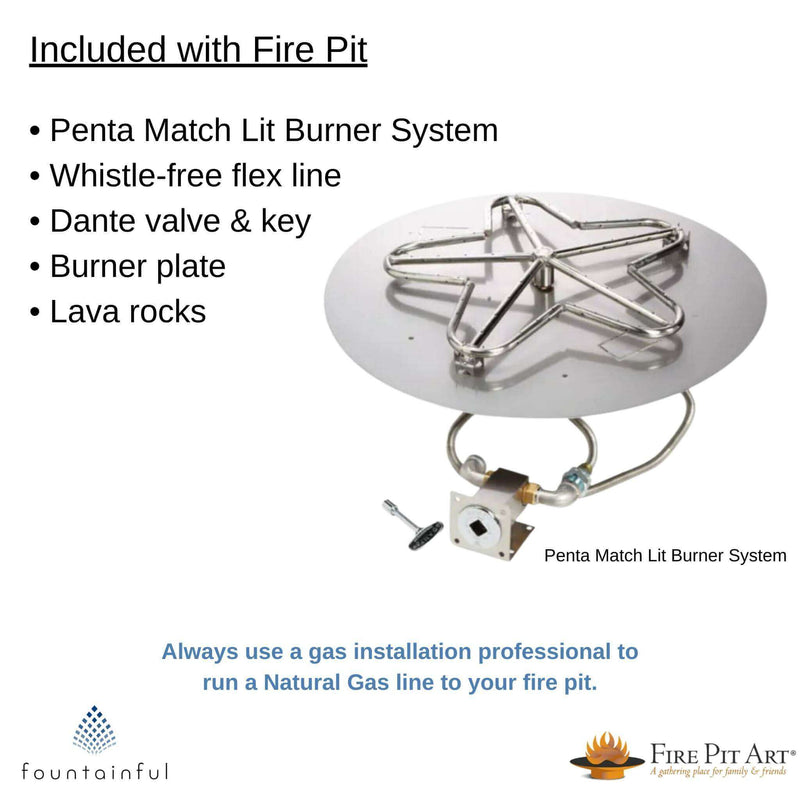 "Manta Ray" Gas Fire Pit in Steel - Fire Pit Art