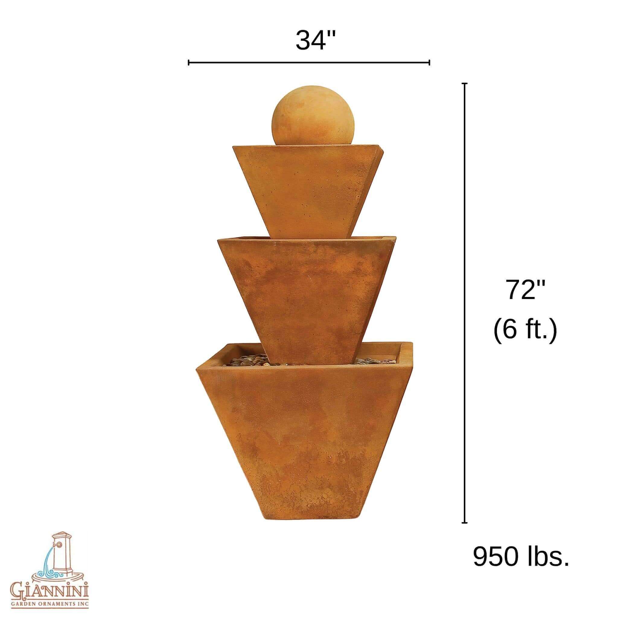 Giannini Garden Ornaments Concrete Fountain - Thumbnail 2