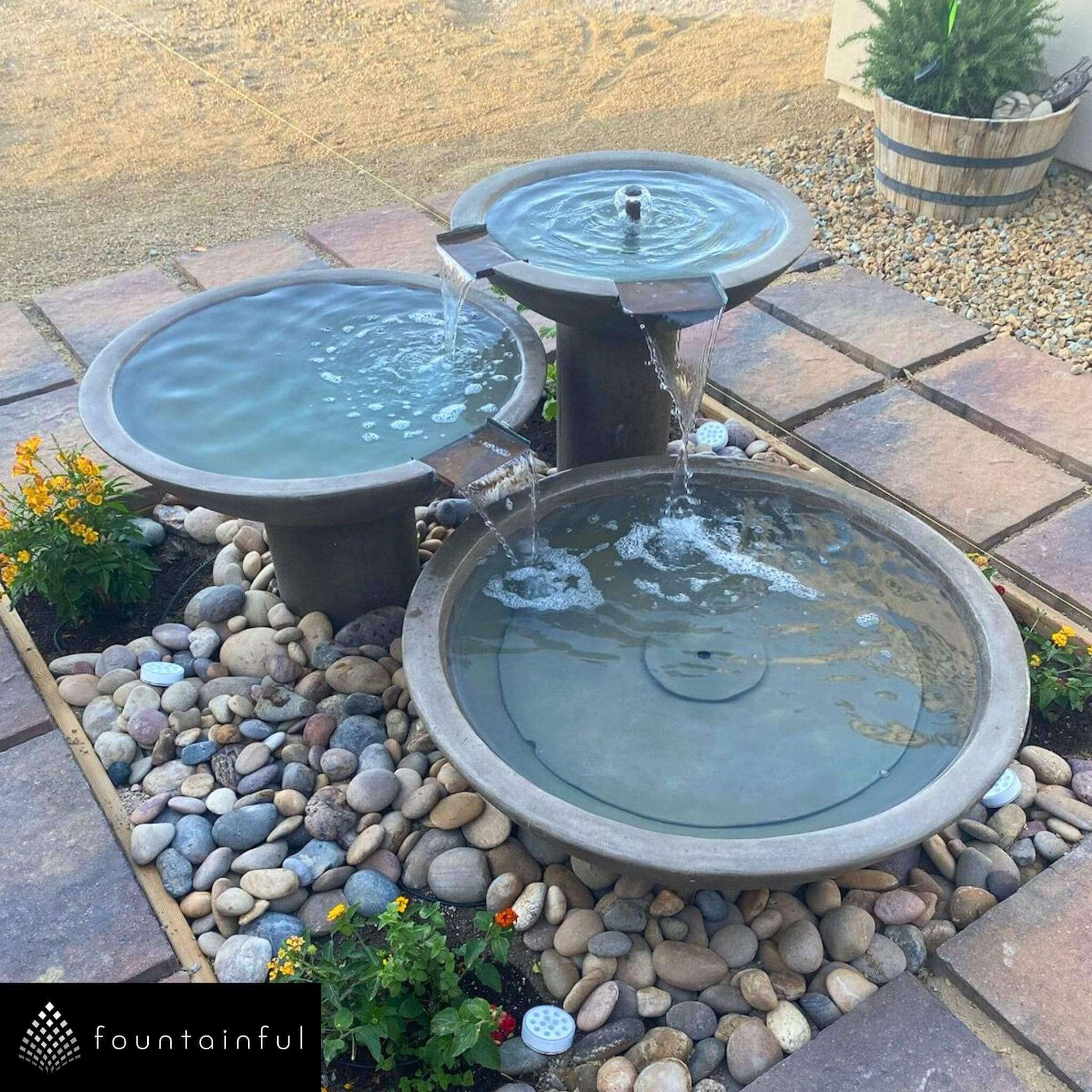 Scottsdale Concrete Spillway Fountain - Giannini Garden Ornaments