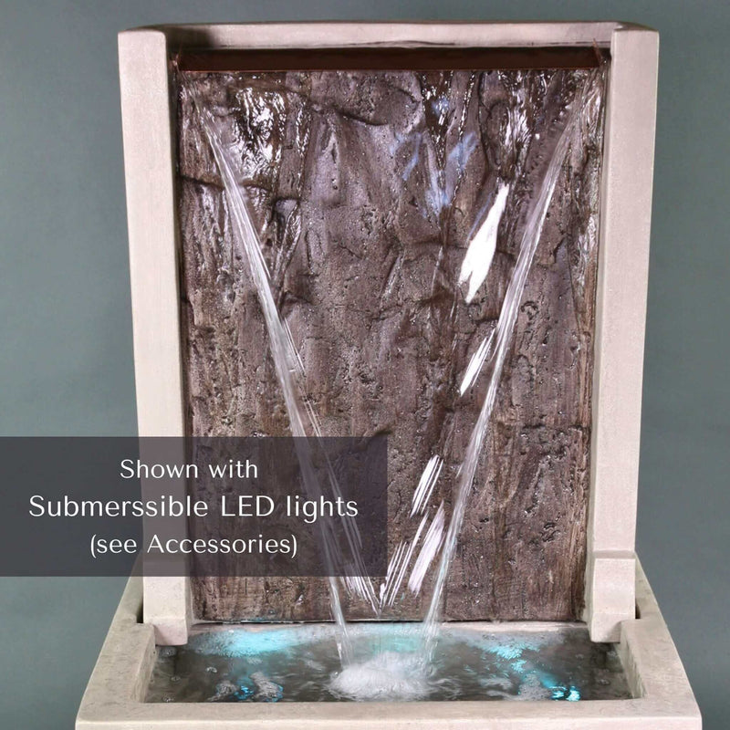 Slate Spillway Concrete Wall Fountain - Giannini