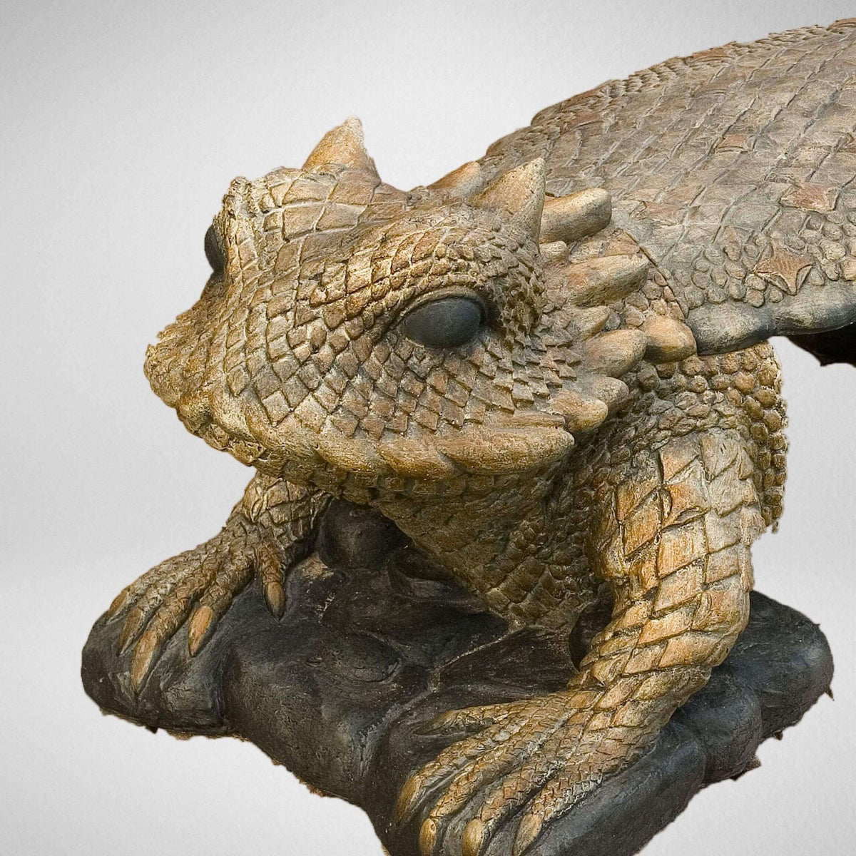Toad Bench Horned Toad Concrete Garden Bench - Phoenix Design Cast