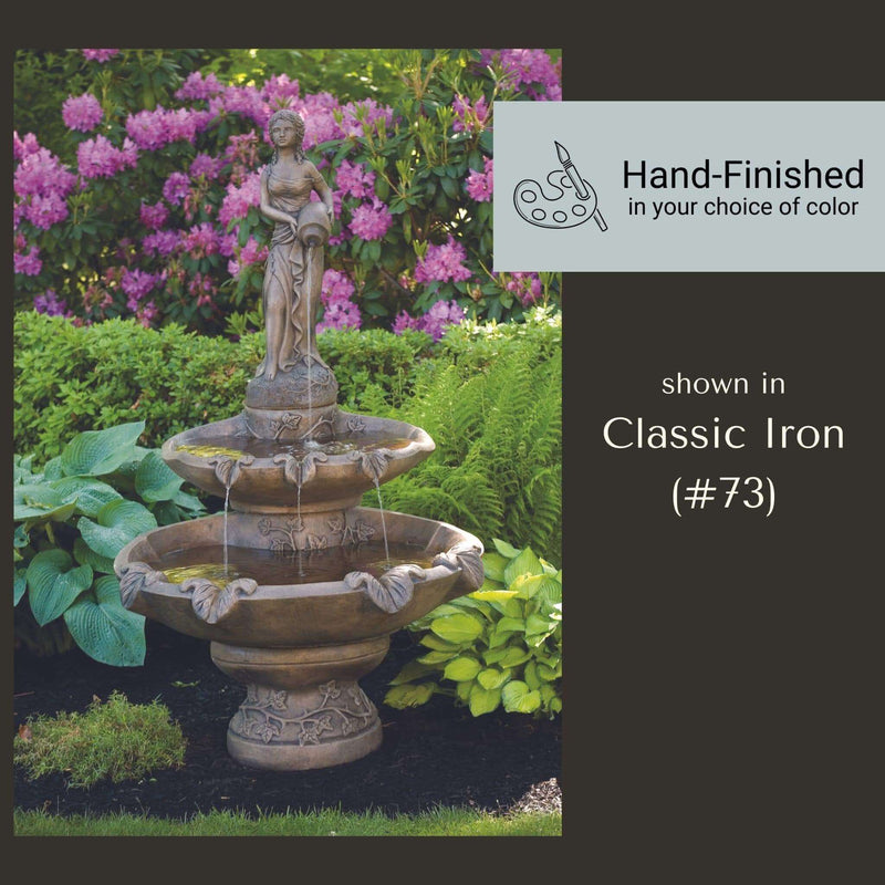 Girl Holding Jug 2-Tier Fountain (Large) - Massarellis