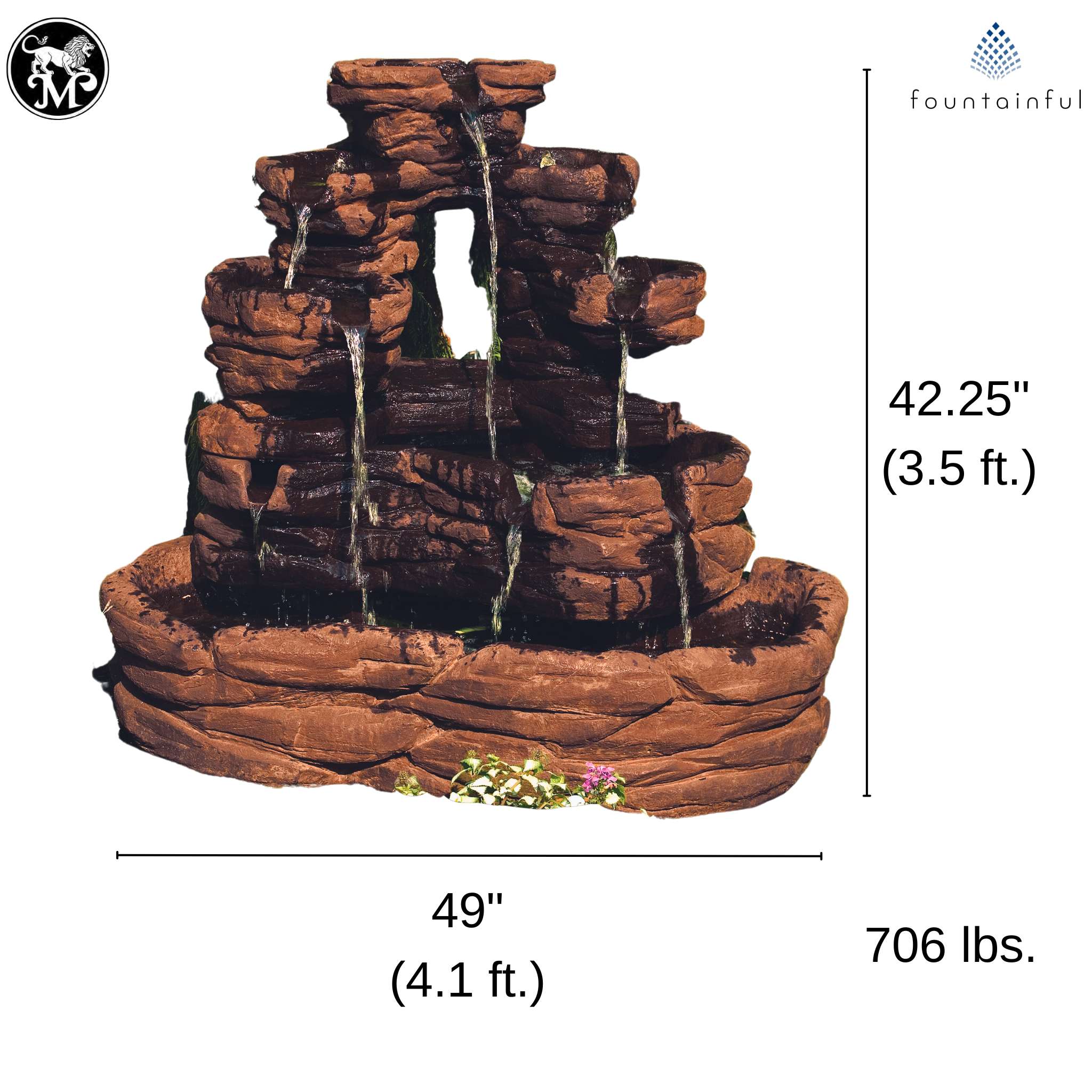 Santa Fe Concrete Fountain - Thumbnail 4
