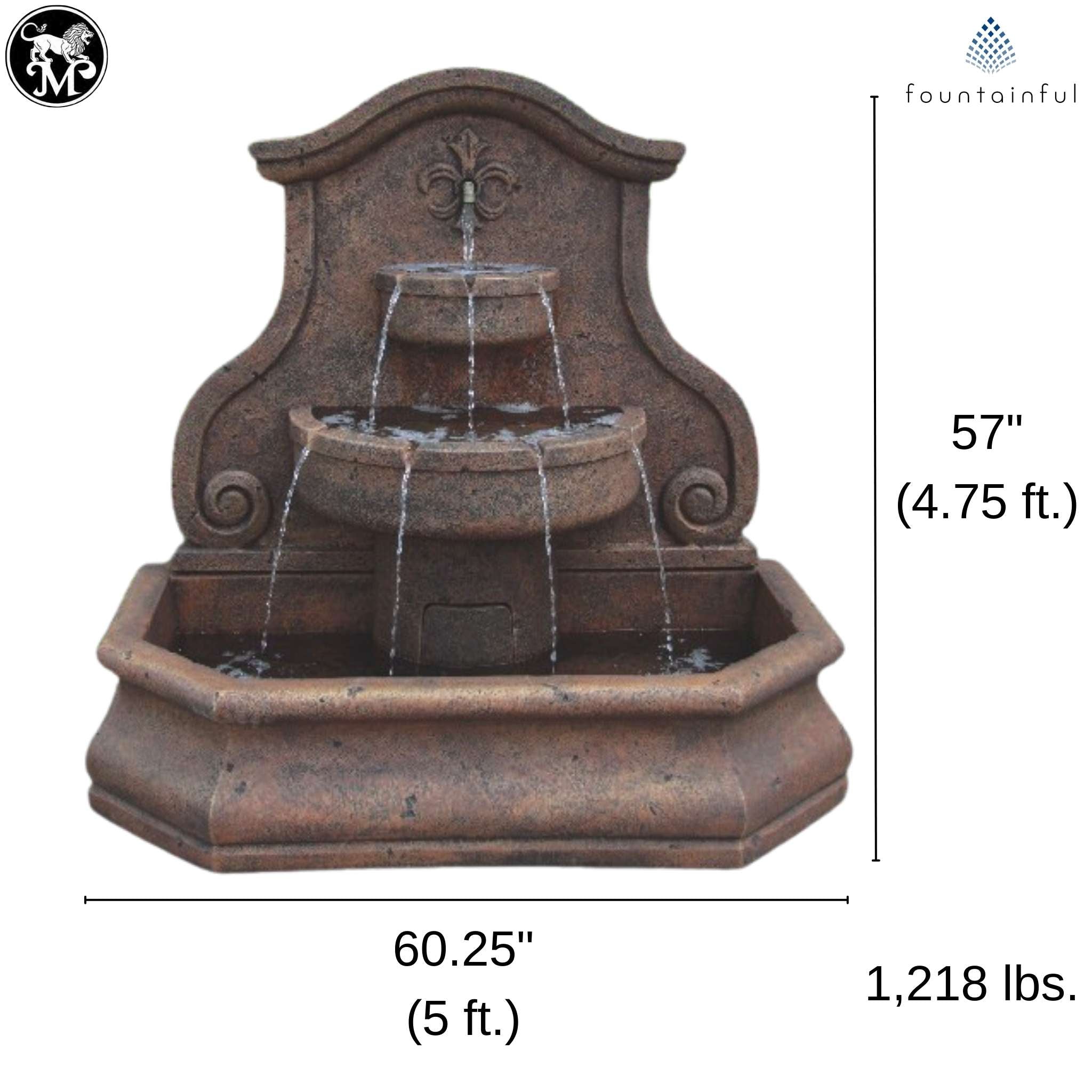 Grandessa Arch Wall Fountain - Massarellis #3714