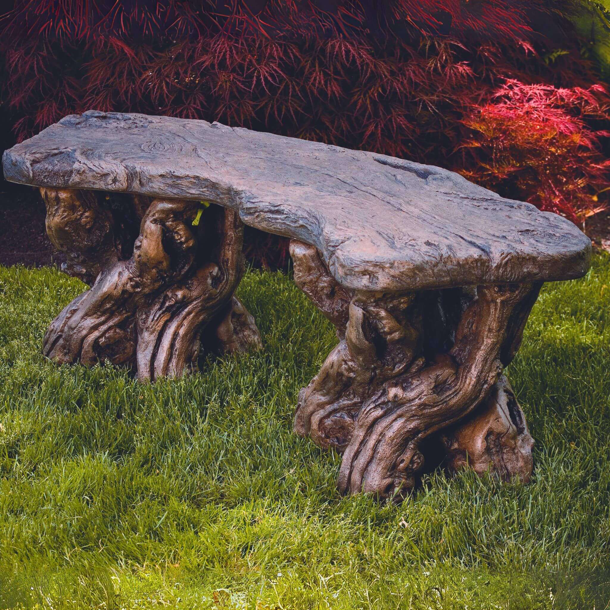 "Timber" Concrete Garden Bench - Massarellis #4860
