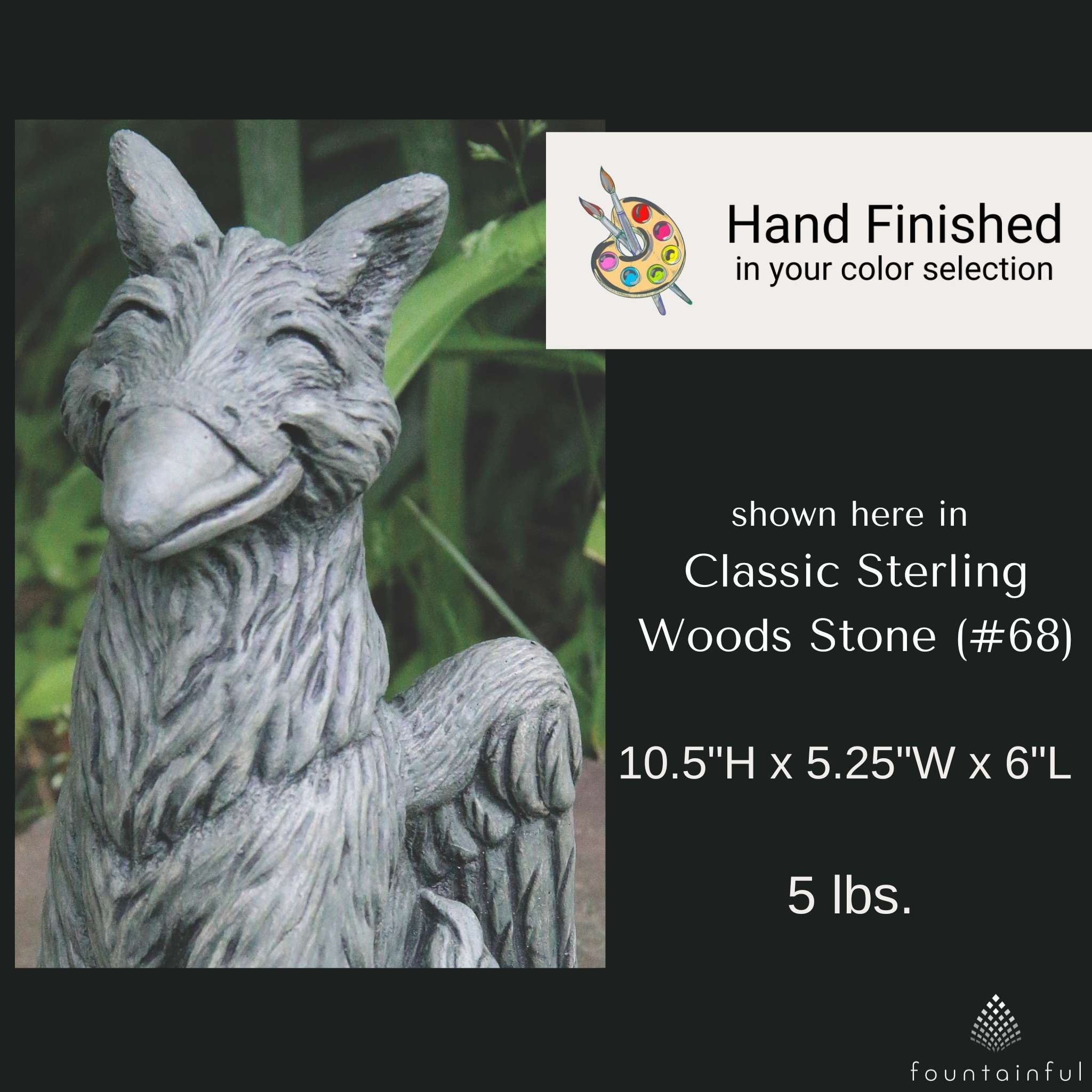 Lil Griffin Chirp Concrete Garden Statue - Thumbnail 2