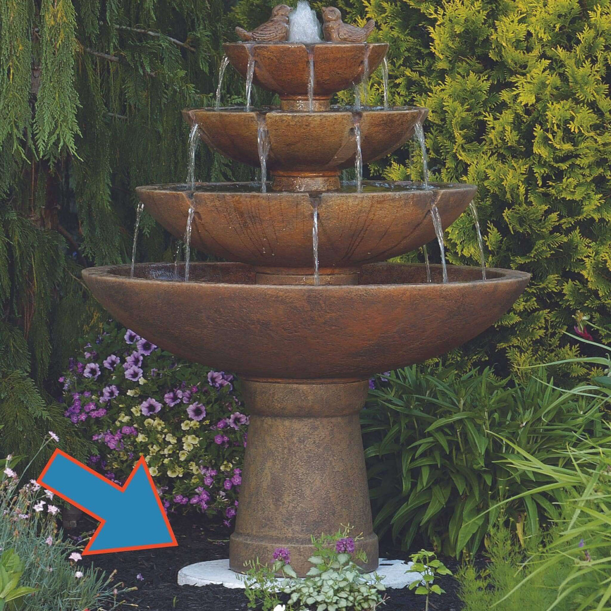 Concrete Bases for Fountains, Birdbaths & More Fountainful