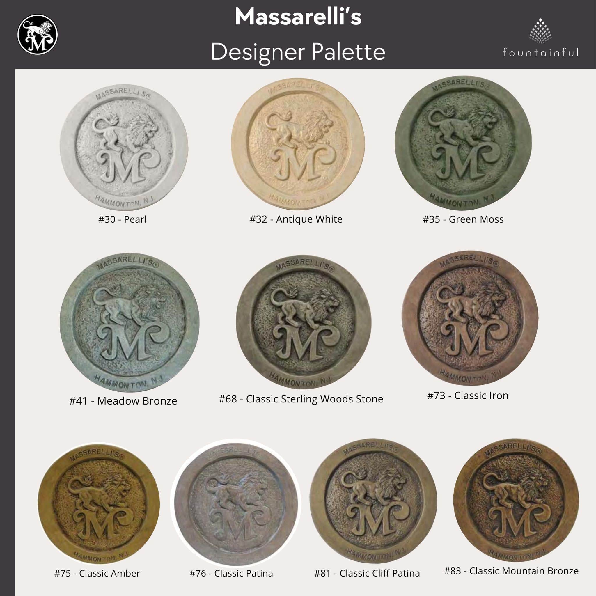 Massarelli's Color Medallion Sample - Massarellis #9001