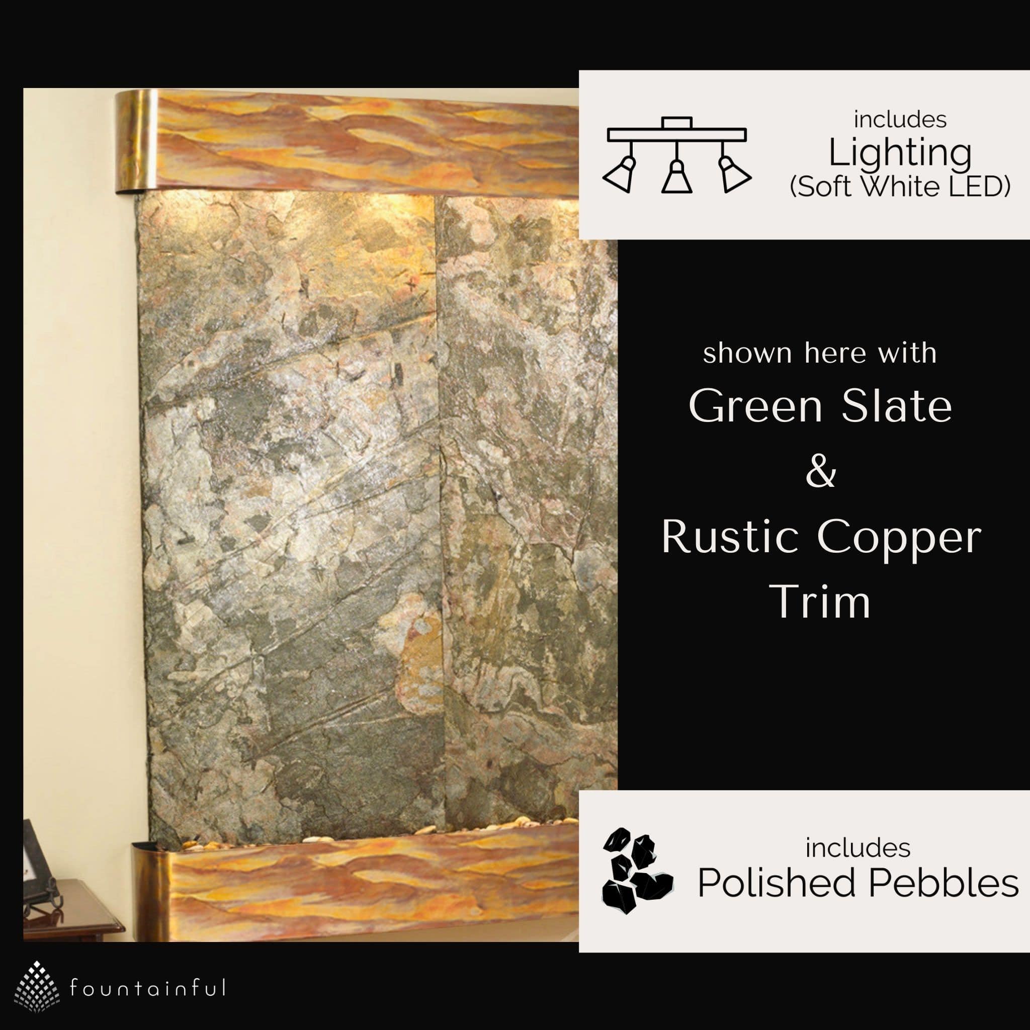 Adagio Majestic River Indoor Wall Fountain - Thumbnail 5