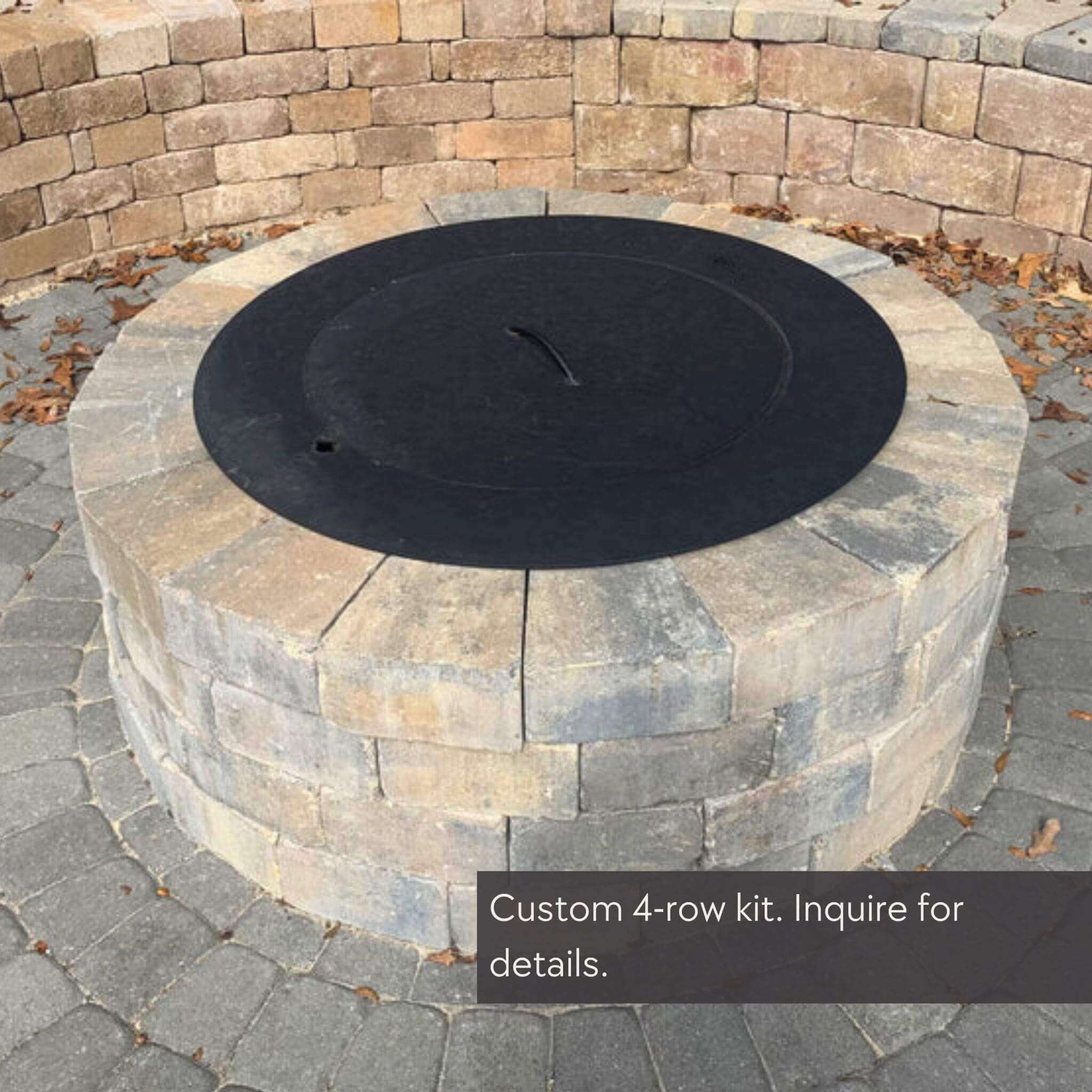 DIY Smokeless Round Fire Pit Kit - Travertine & More