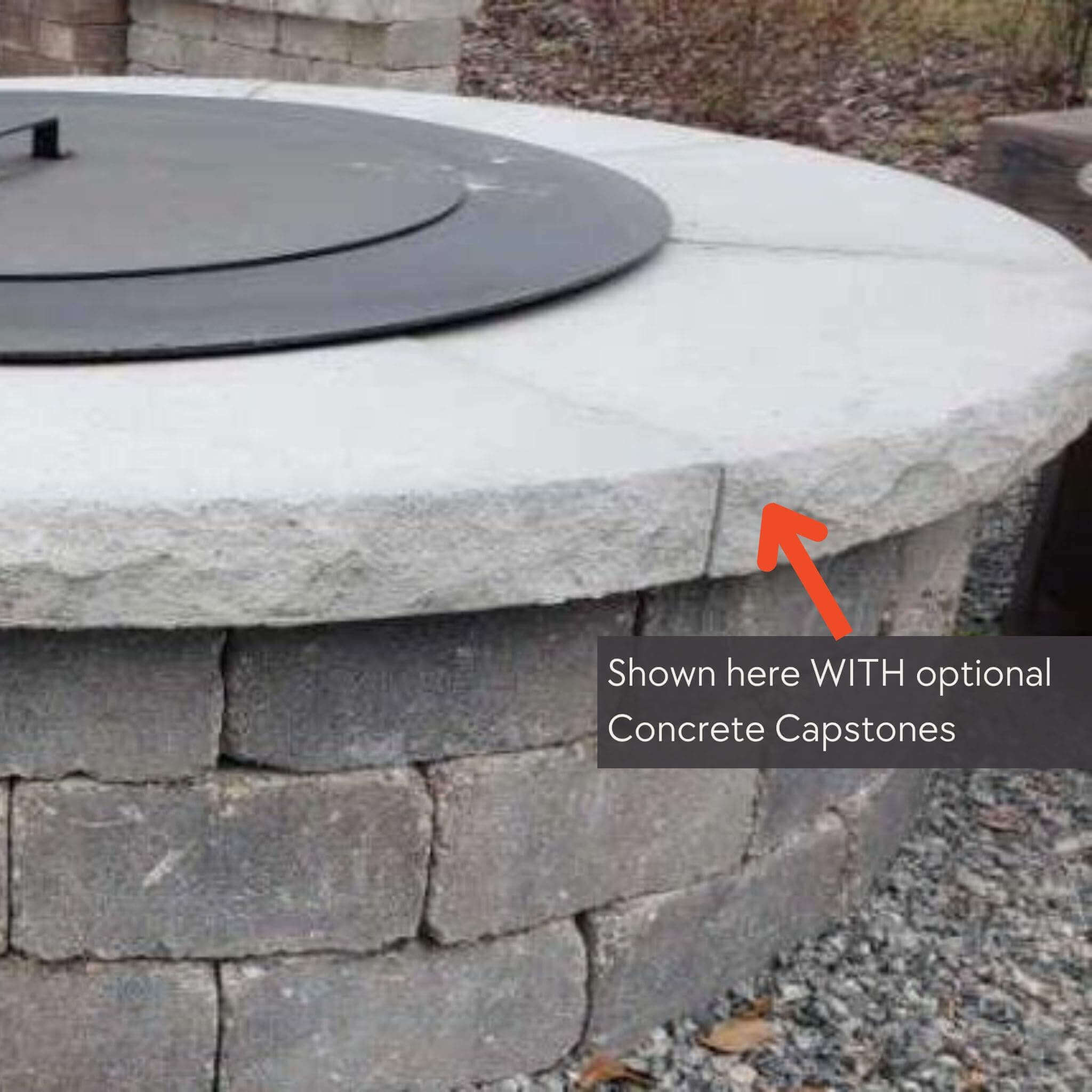 DIY Smokeless Round Fire Pit Kit - Travertine & More