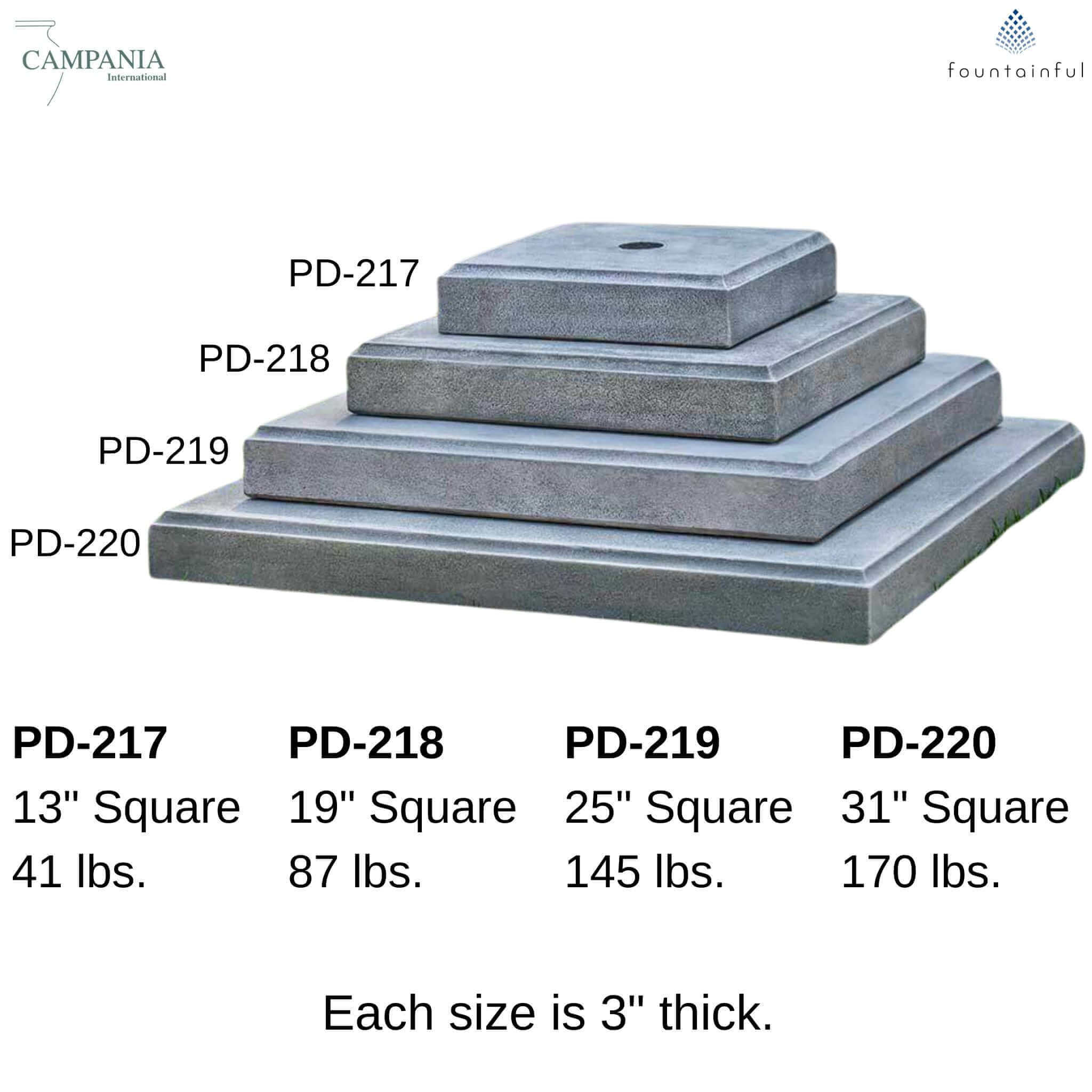 Square Concrete Bases (Plinths) - Thumbnail 4