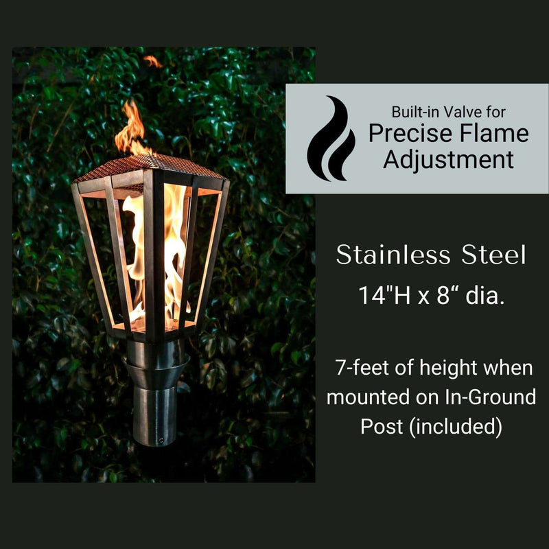 Lantern Fire Torch COMPLETE KIT - Stainless Steel - The Outdoor Plus